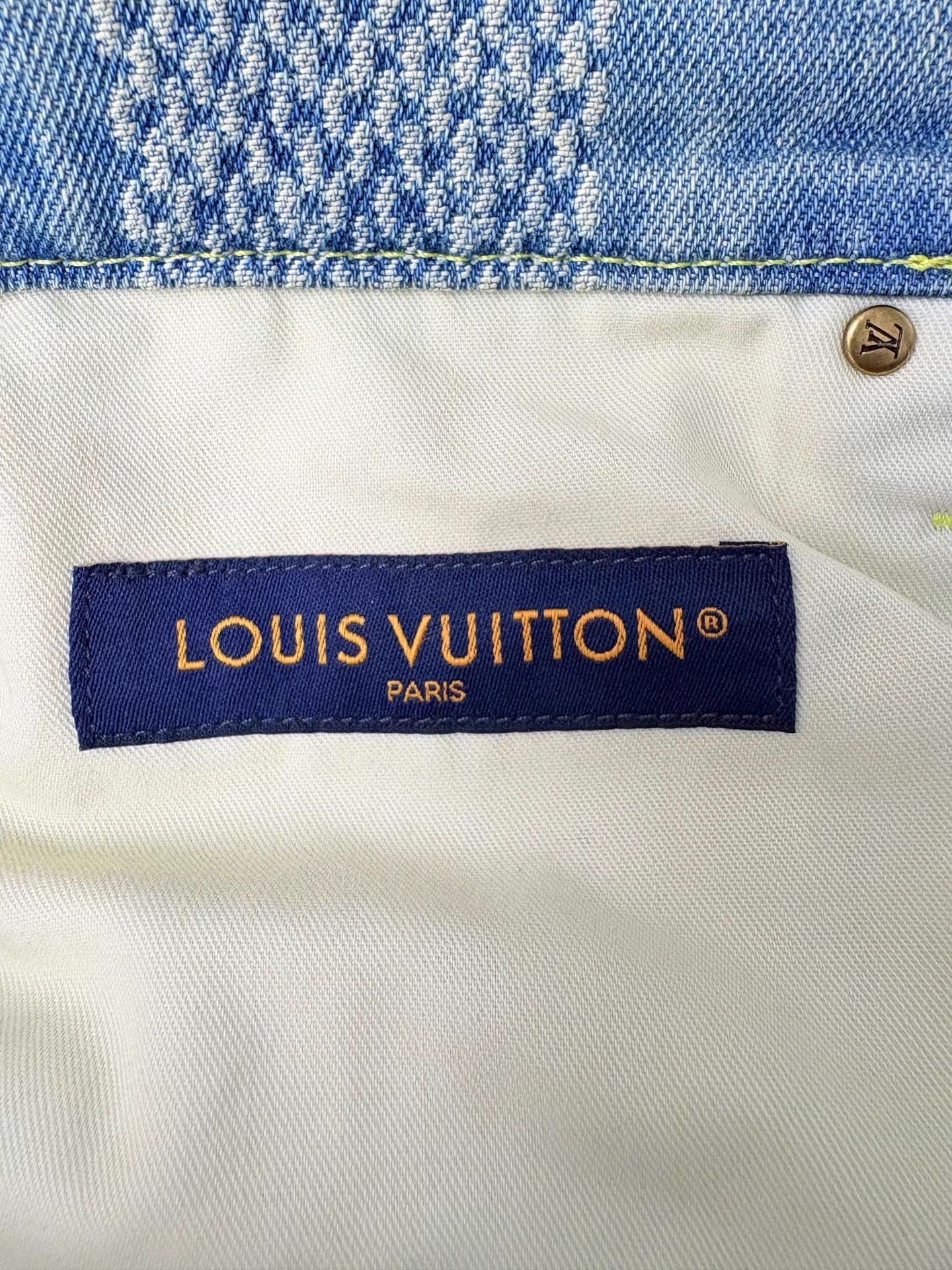 Louis Vuitton LOUIS VUITTON LV New Checkerboard Denim Shorts K1 Size 28" / US 6 / IT 42 - 5 Thumbnail