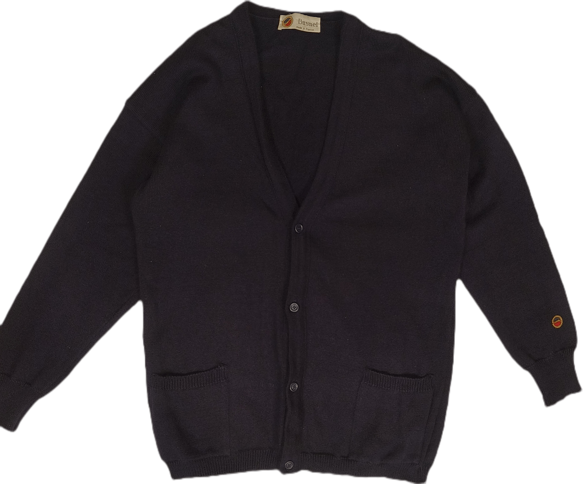 Vintage Vintage Busnel Wool Cardigan Size US M / EU 48-50 / 2 - 1 Thumbnail