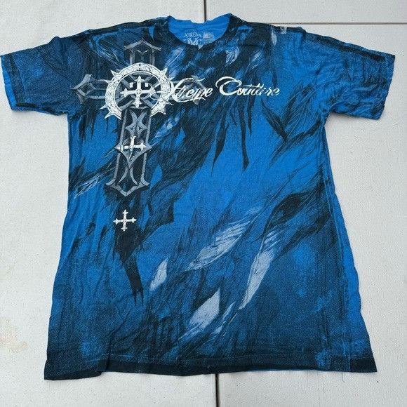 Designer XTREME COUTURE BLUE CROSS T-SHIRT SZ 2XL XXL Size US XXL / EU 58 / 5 - 1 Thumbnail