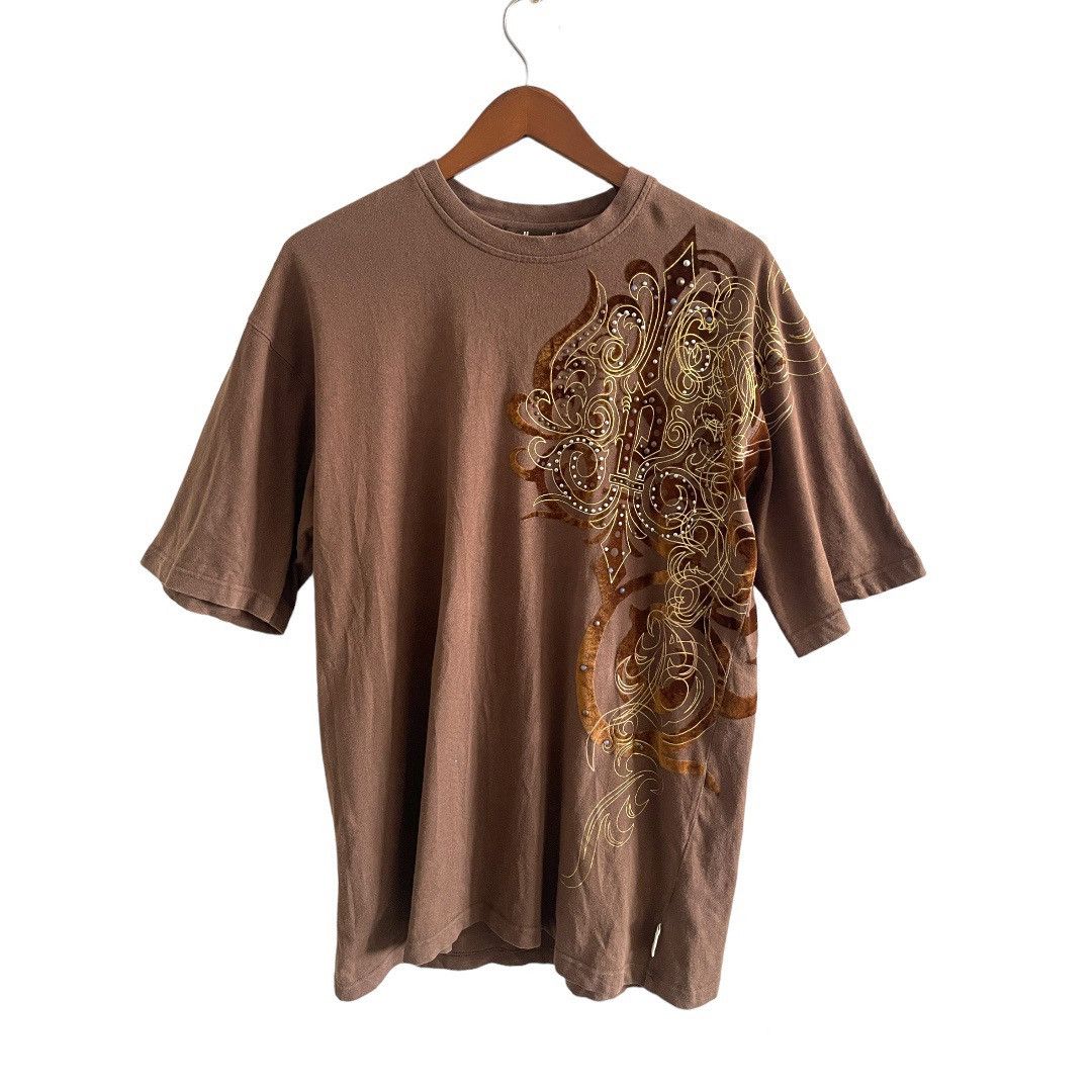 Marc Buchanan VINTAGE BROWN PELLE PELLE BIG ART LOGO TSHIRT L SIZE Size US L / EU 52-54 / 3 - 3 Thumbnail