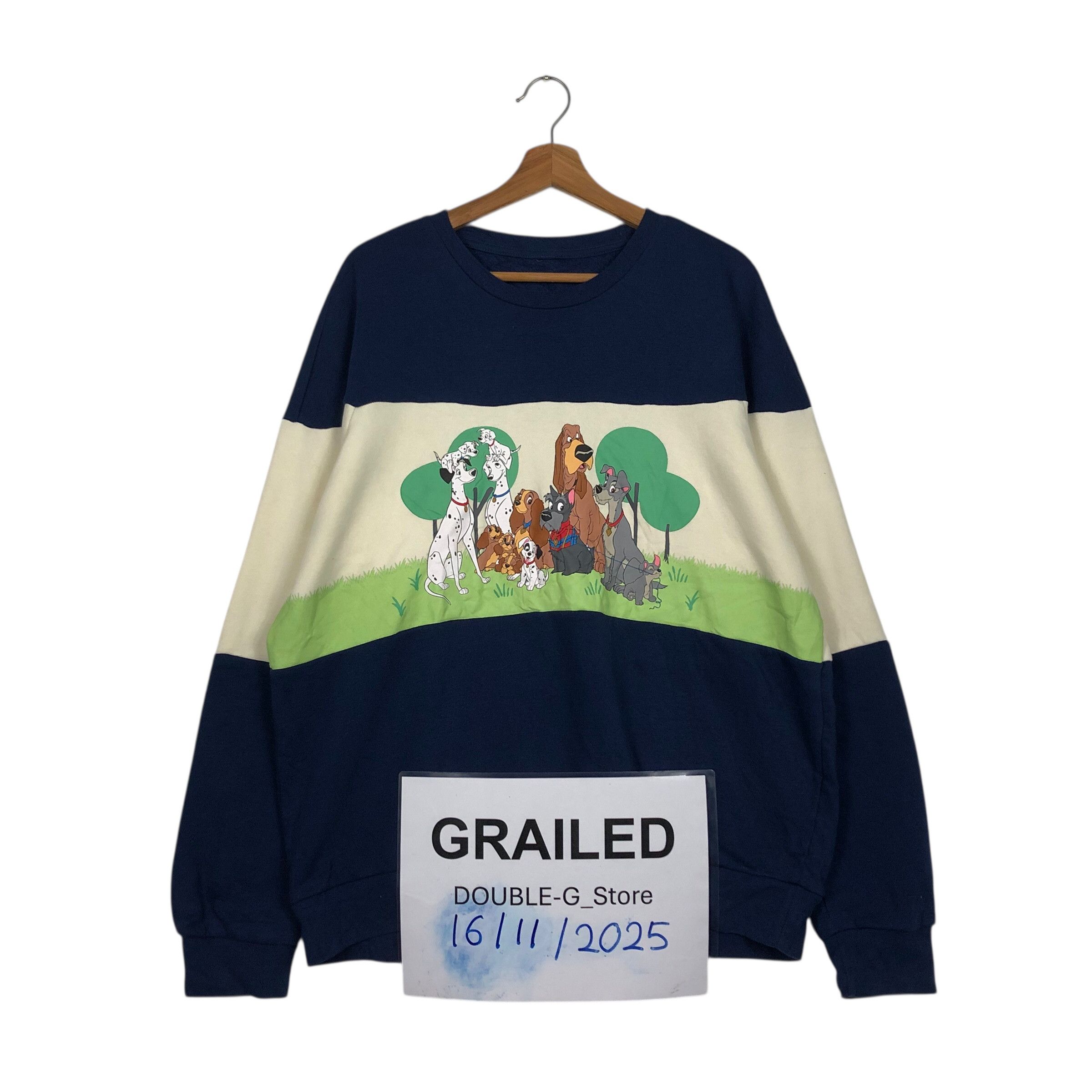 Japanese Brand 📌Vintage Sweatshirt Disney Dogs Big Logo Cartoon Size US M / EU 48-50 / 2 - 1 Thumbnail