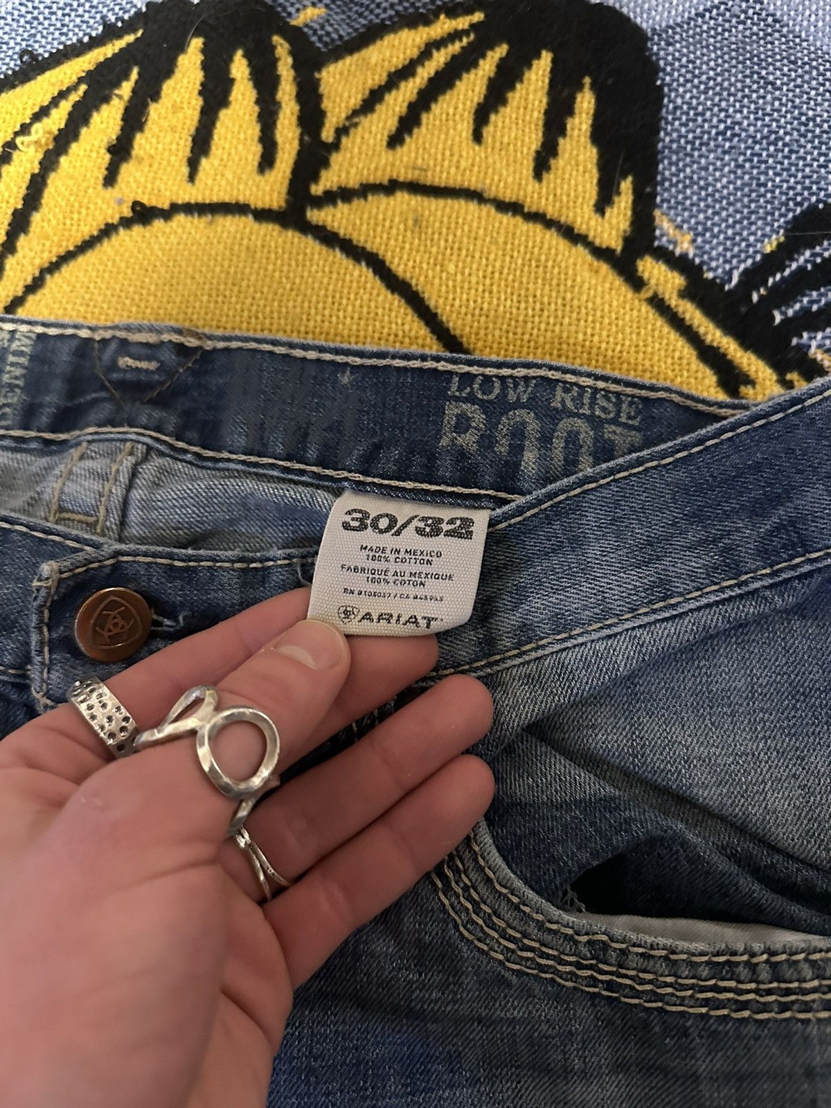 Ariat Vintage Ariat M4 FR Lowrise Bootcut Denim Jeans Size US 30 / EU 46 - 3 Thumbnail