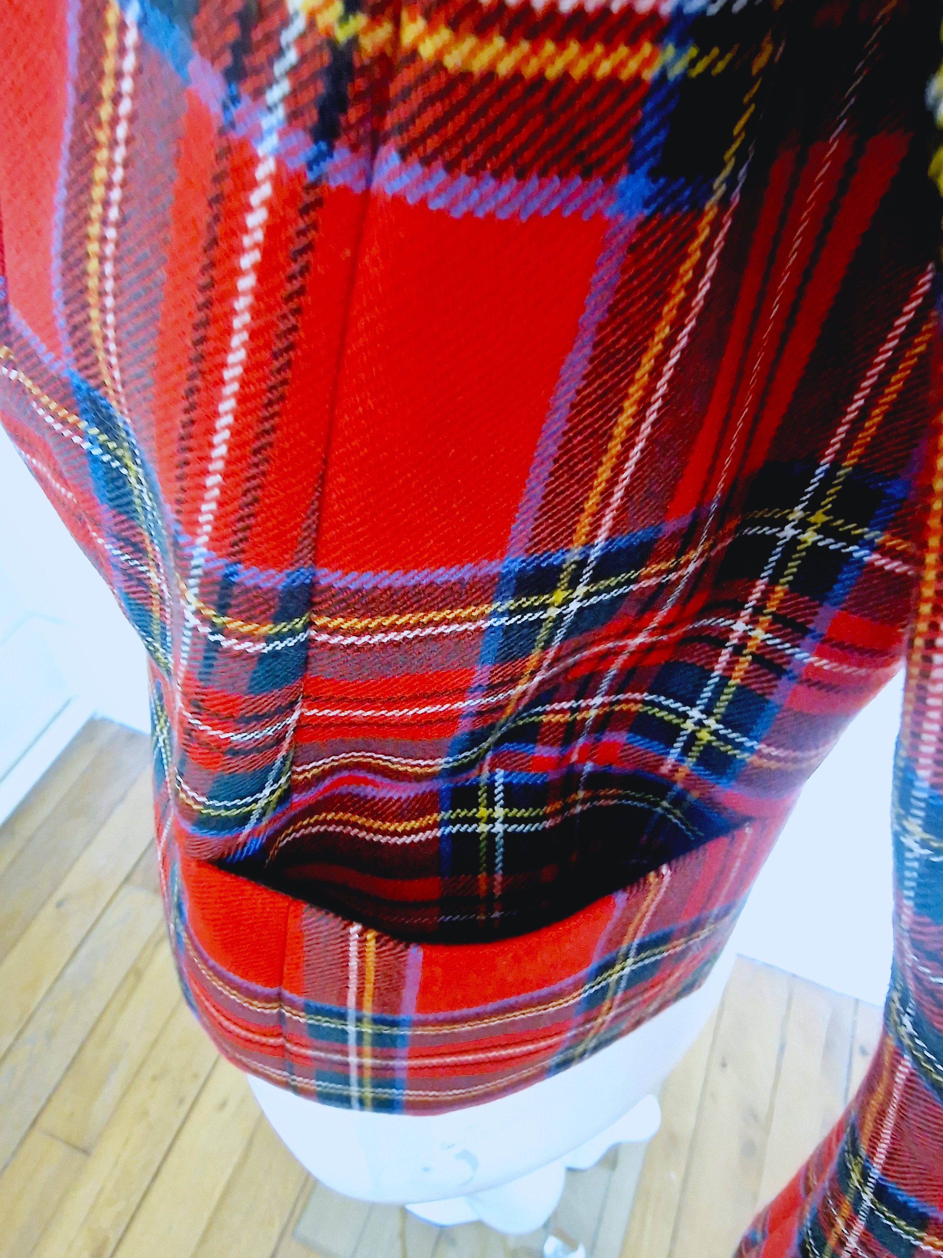 John Galliano John Galliano Tartan Embroidered Plaid Check Blazer Jacket Size M / US 6-8 / IT 42-44 - 7 Thumbnail