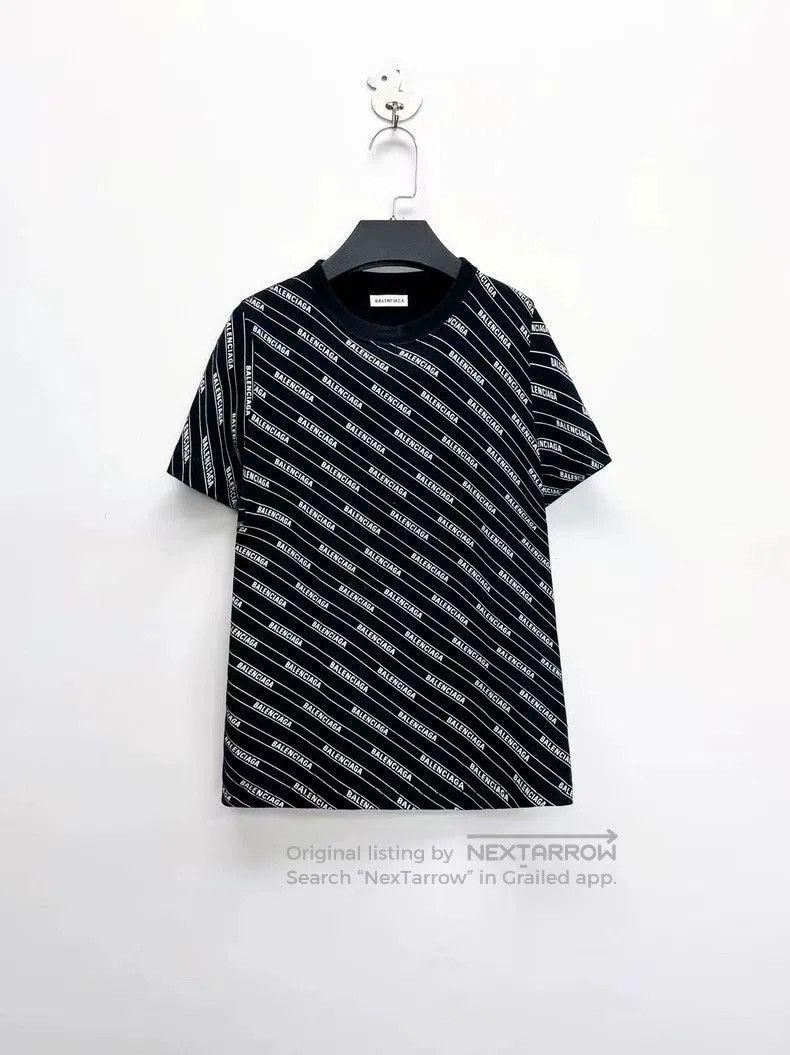 Balenciaga Balenciaga Black Logo Print Short Sleeve Tee. Size US XS / EU 42 / 0 - 1 Thumbnail