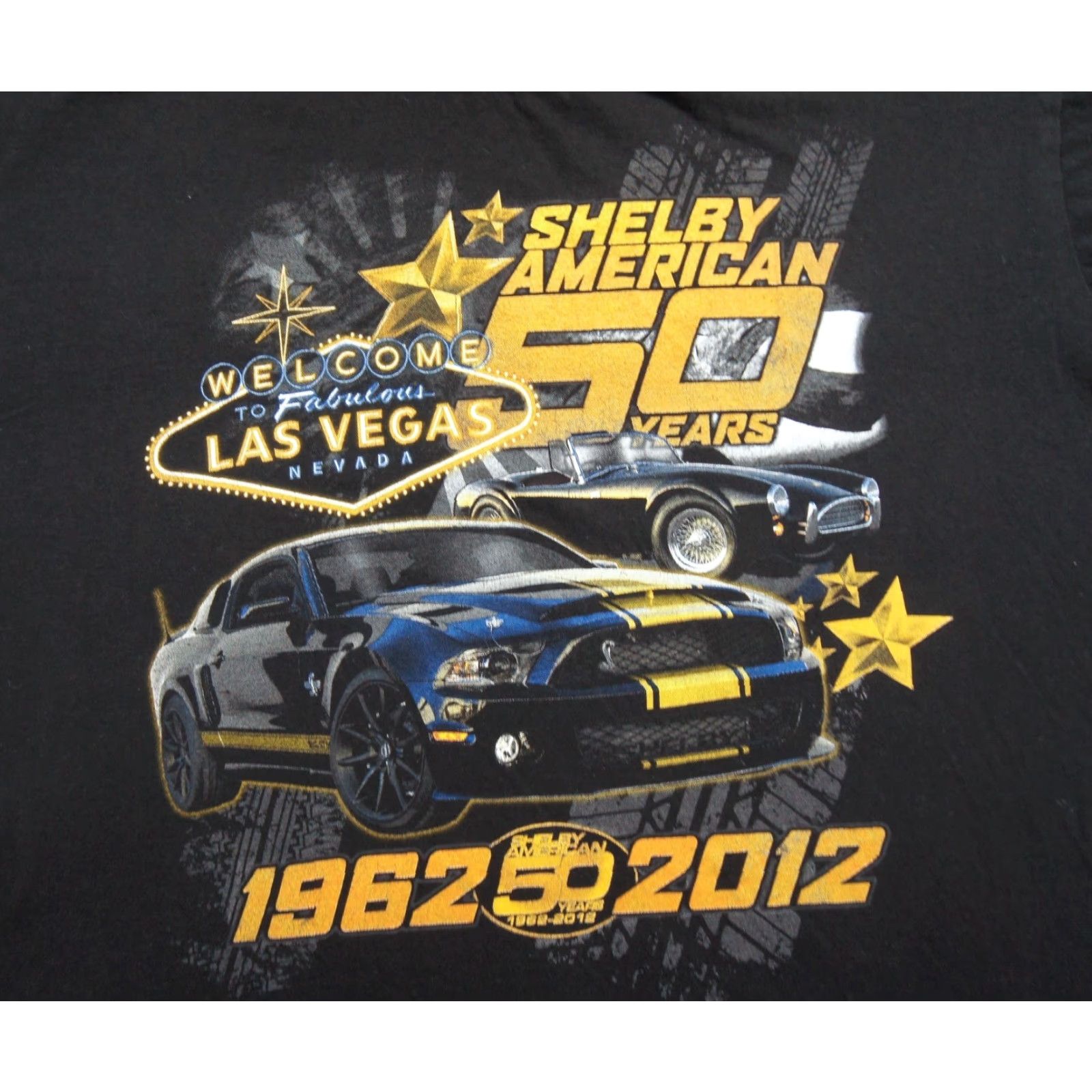 Vintage Carroll Shelby Shirt Mens XLarge Black Muscle Car Tee Short Sleeve 50 Years Size US XL / EU 56 / 4 - 2 Thumbnail