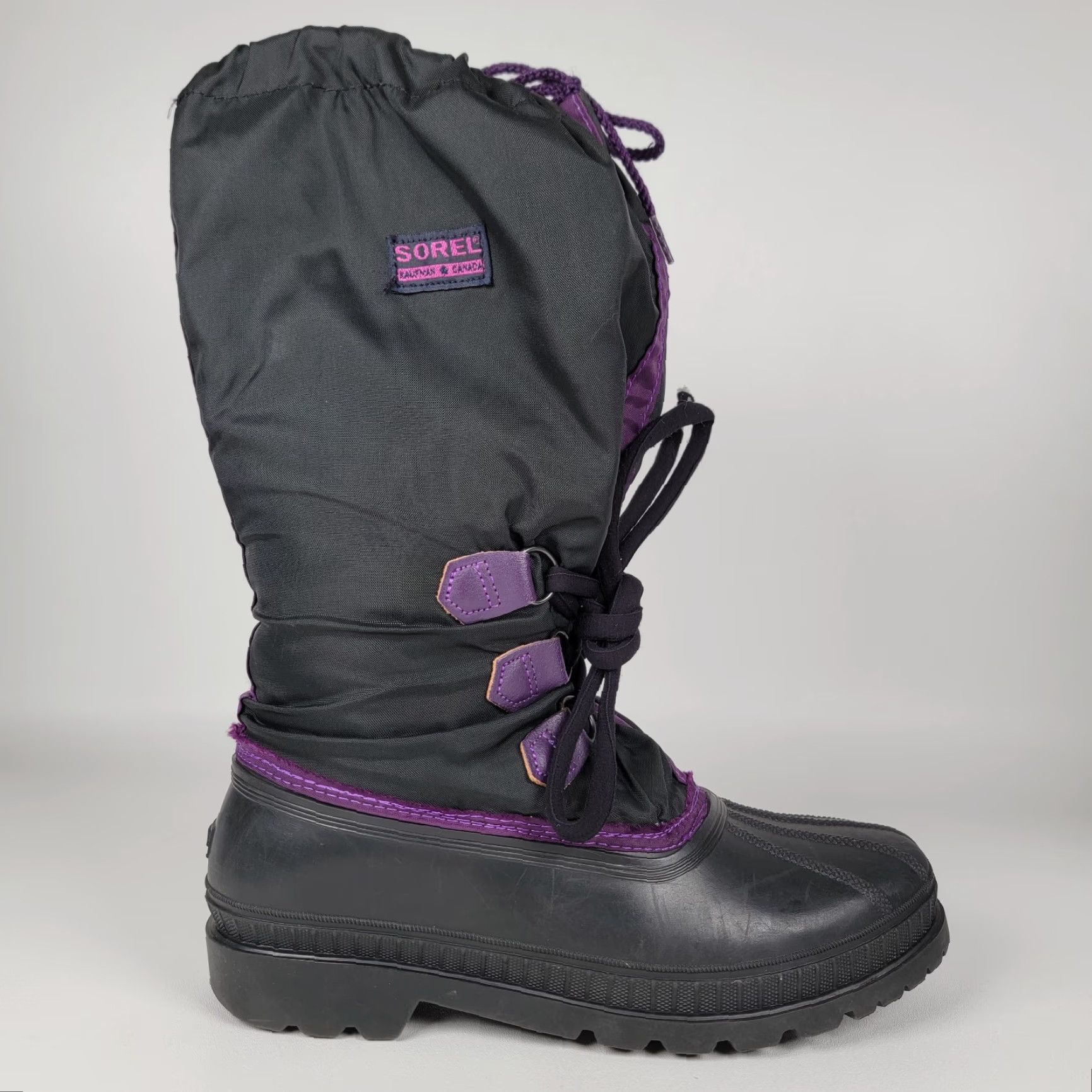 SOREL Sorel Women's Winter Duck Boots Black Purple Size 8 Boots Winter Waterproof Insulated Snow Boot Canada Mens? Size US 8 / IT 38 - 4 Thumbnail