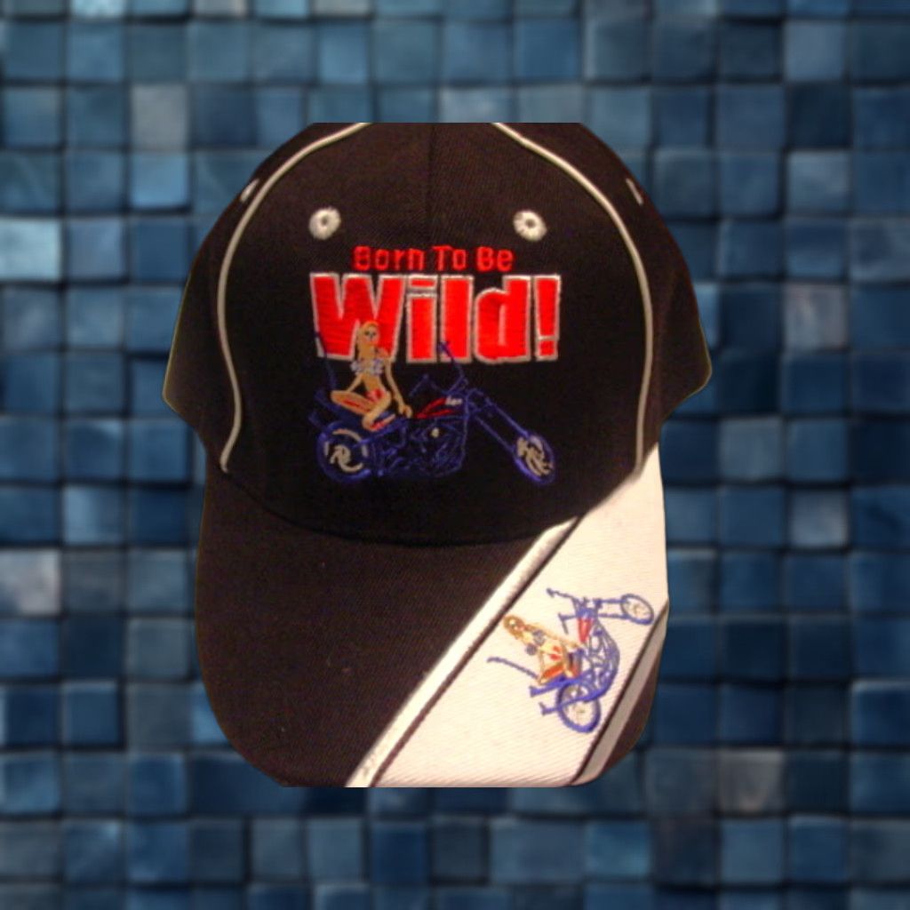 Vintage VINTAGE Motorcycle Woman Baseball Cap Unbranded Men Adjustable Black Biker Born to Be Wild Size ONE SIZE - 1 Preview
