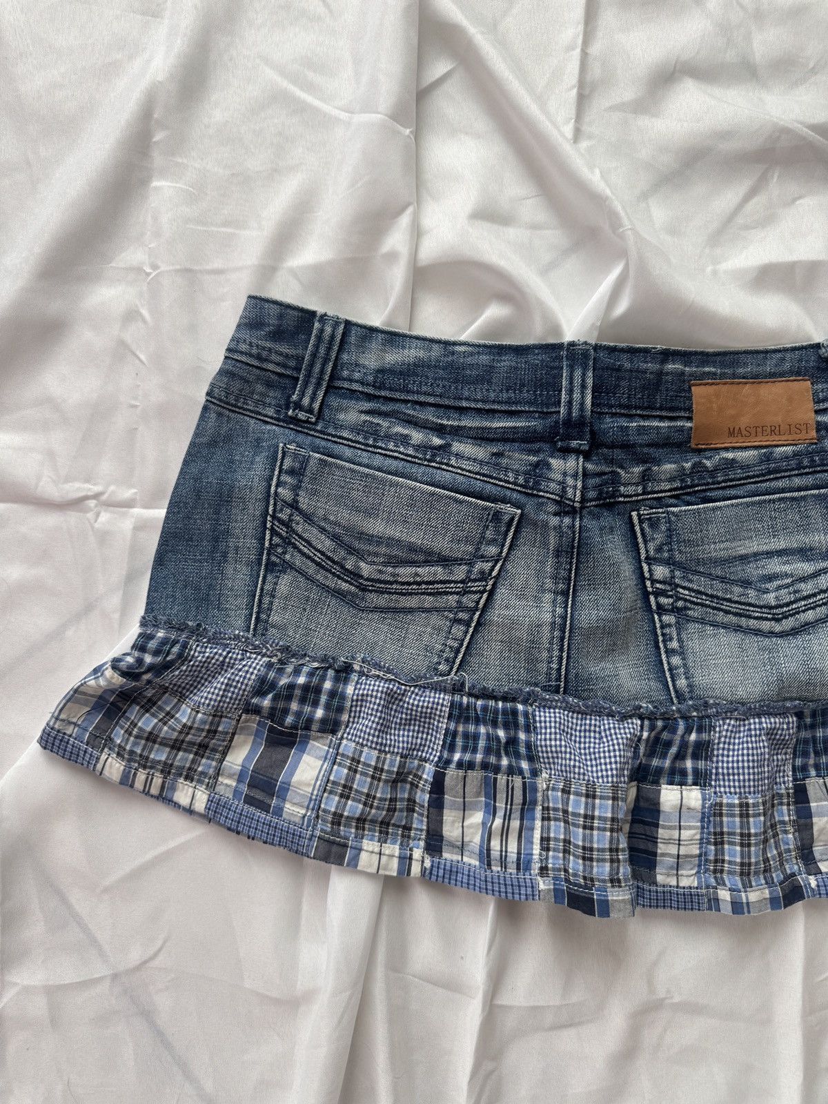 Hysteric Glamour Y2K Super Sexy Cute Pleated Denim Mini Skirt Size 31" - 6 Thumbnail