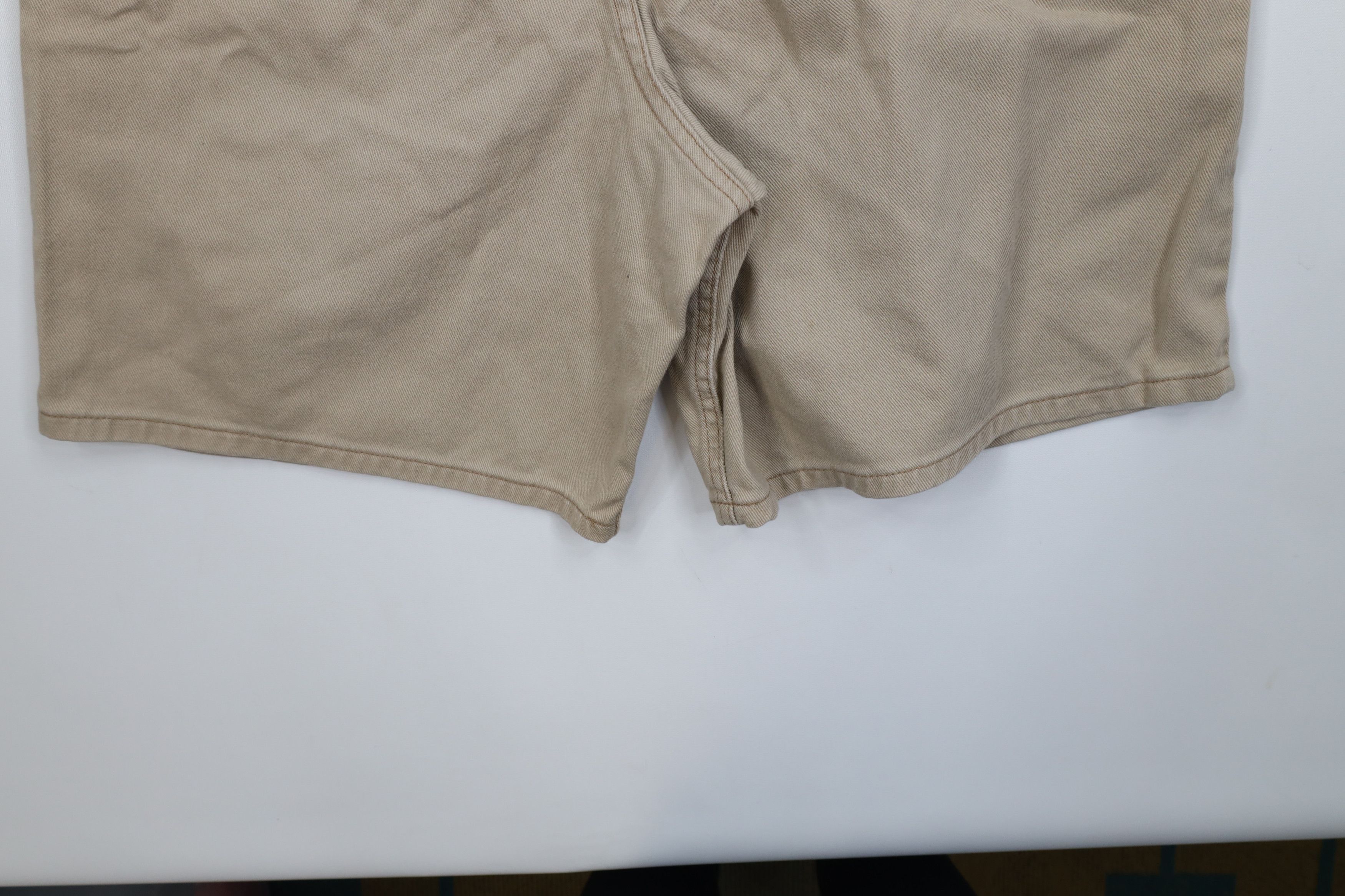 L.L. Bean Vintage 90s LL Bean Knee Denim Jean Shorts Beige Cotton Size US 34 / EU 50 - 10 Thumbnail