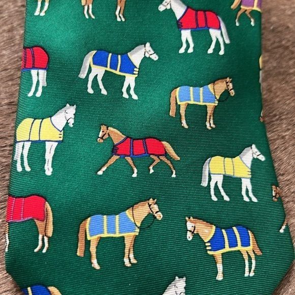 Vintage Alynn Neckwear 'Horse Blanket' Silk Tie Size ONE SIZE - 2 Thumbnail