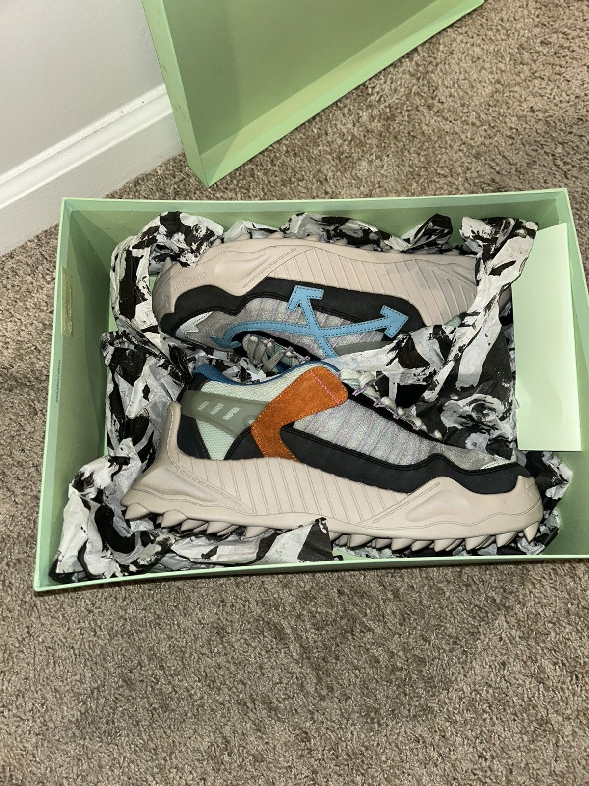 Off-White Off-White ODSY-1000 Dark Greyhound Size US 10 / EU 43 - 6 Thumbnail