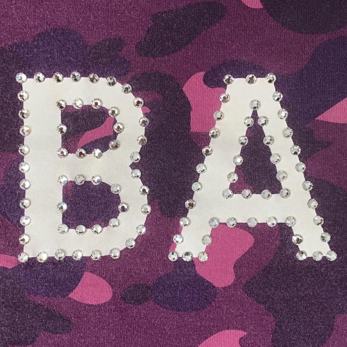 Bape × Nigo × Swarovski Swarovski BAPE logo purple camo long sleeve T-shirt APE NIGO Size US M / EU 48-50 / 2 - 4 Thumbnail