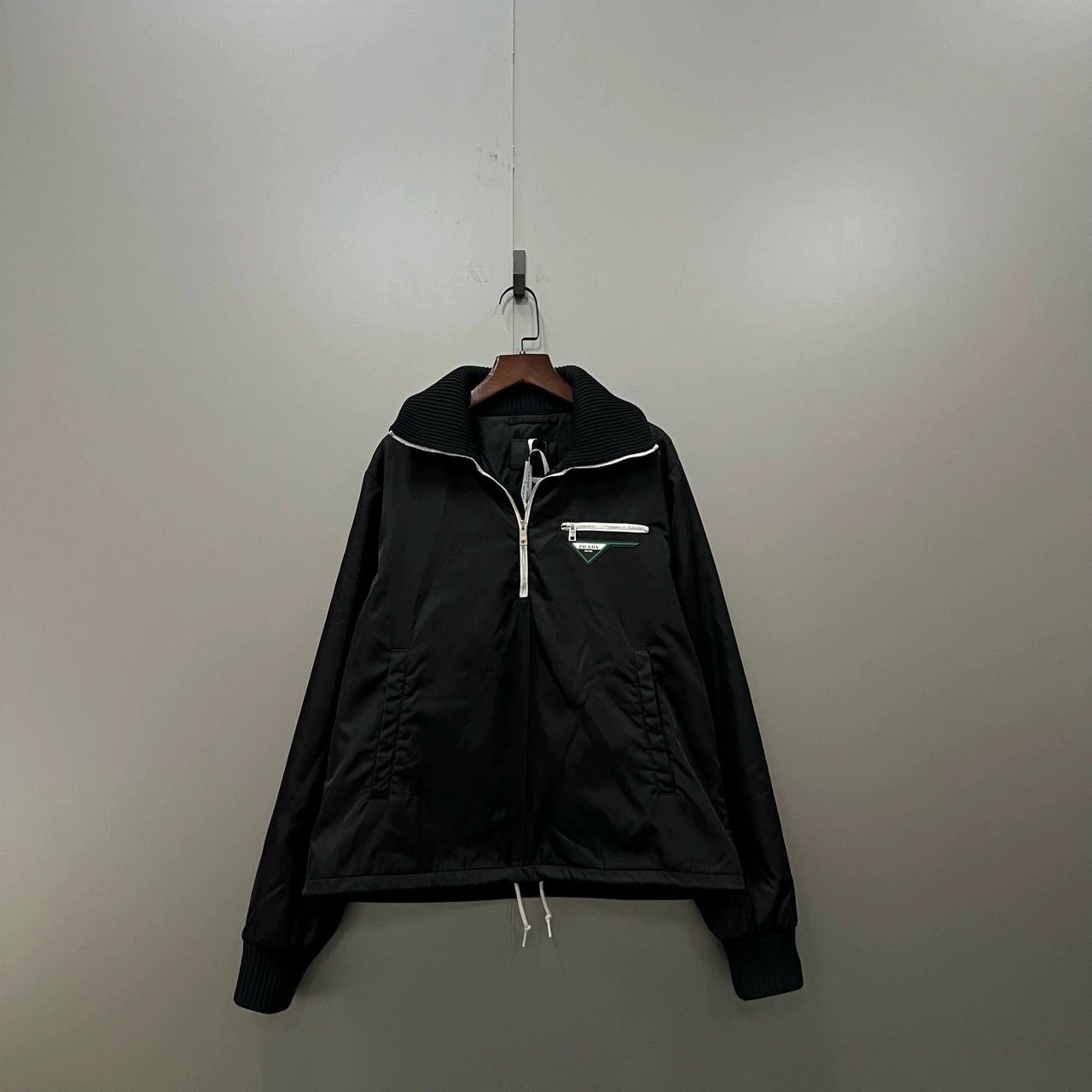 prada half-zip pullover sweatshirt size 46