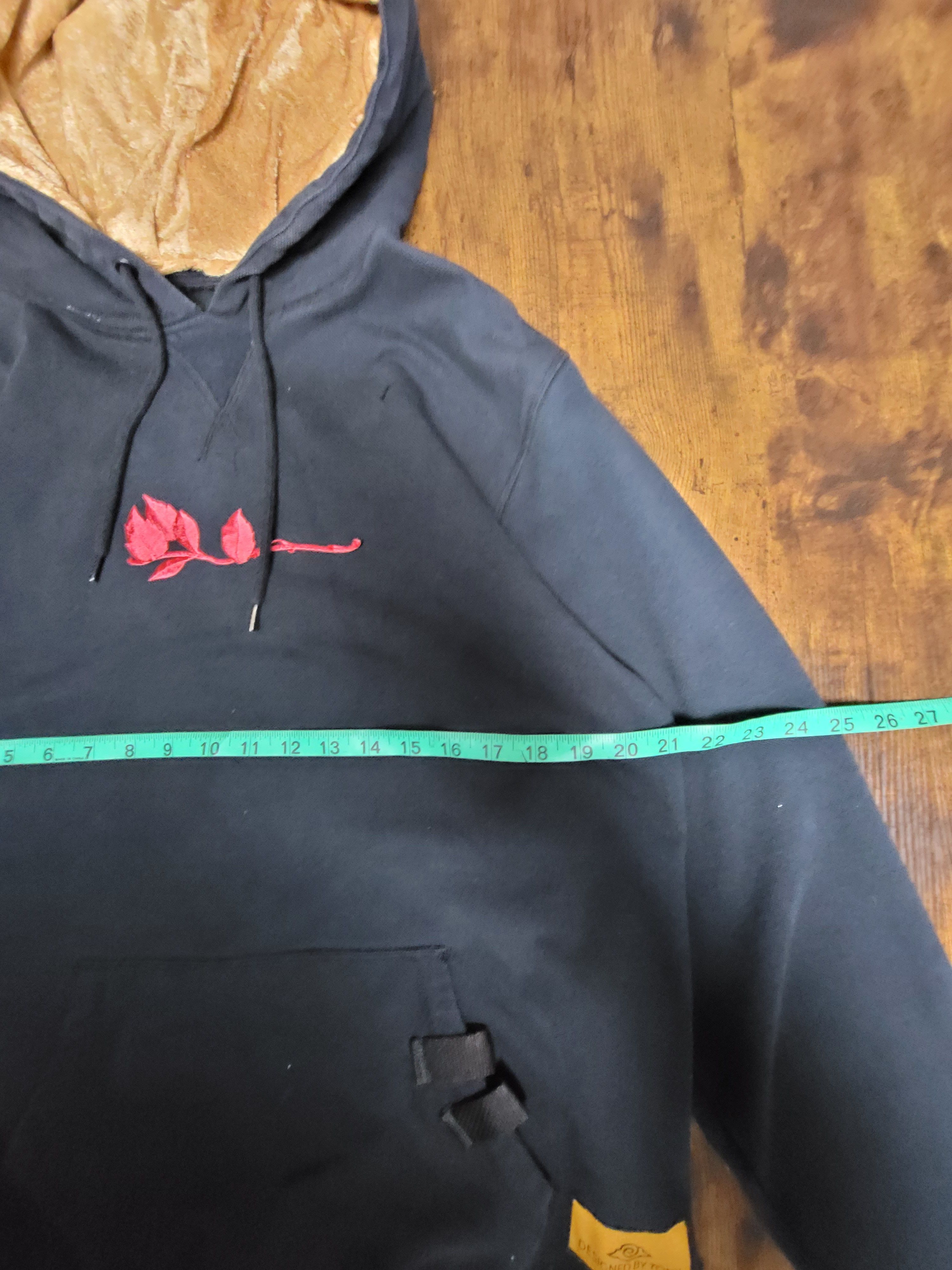 Designer Custom Geisha Print Hoodie with Velvet-Lined Hood Size US M / EU 48-50 / 2 - 3 Thumbnail