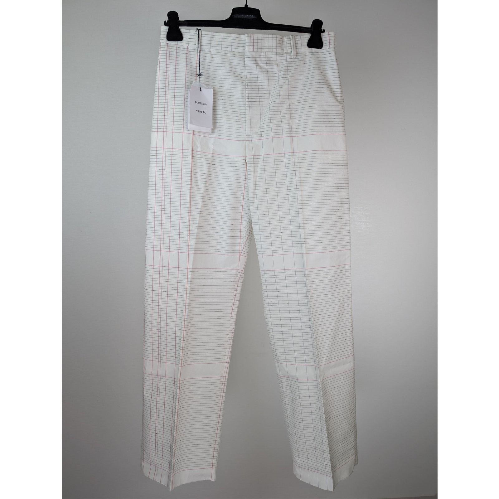 Bottega Veneta o1rshd1 Notebook Cotton Trousers Pants in Off White Size US 32 / EU 48 - 2 Thumbnail