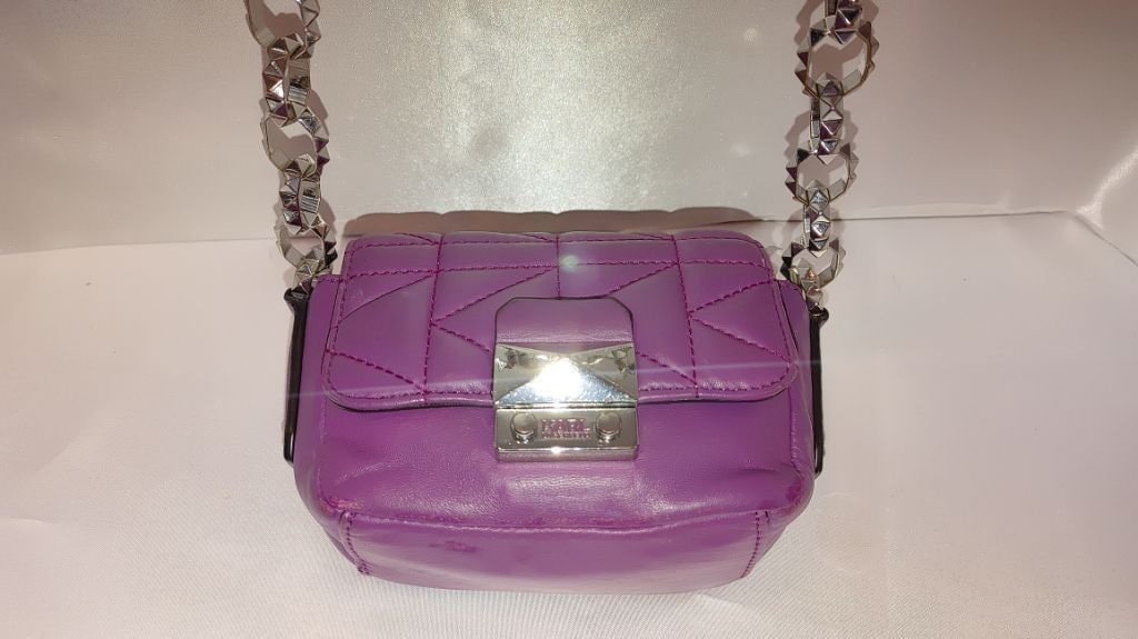 Karl Lagerfeld Karl Lagerfeld Paris Mini Agness Quilted Leather Crossbody Size ONE SIZE - 3 Thumbnail