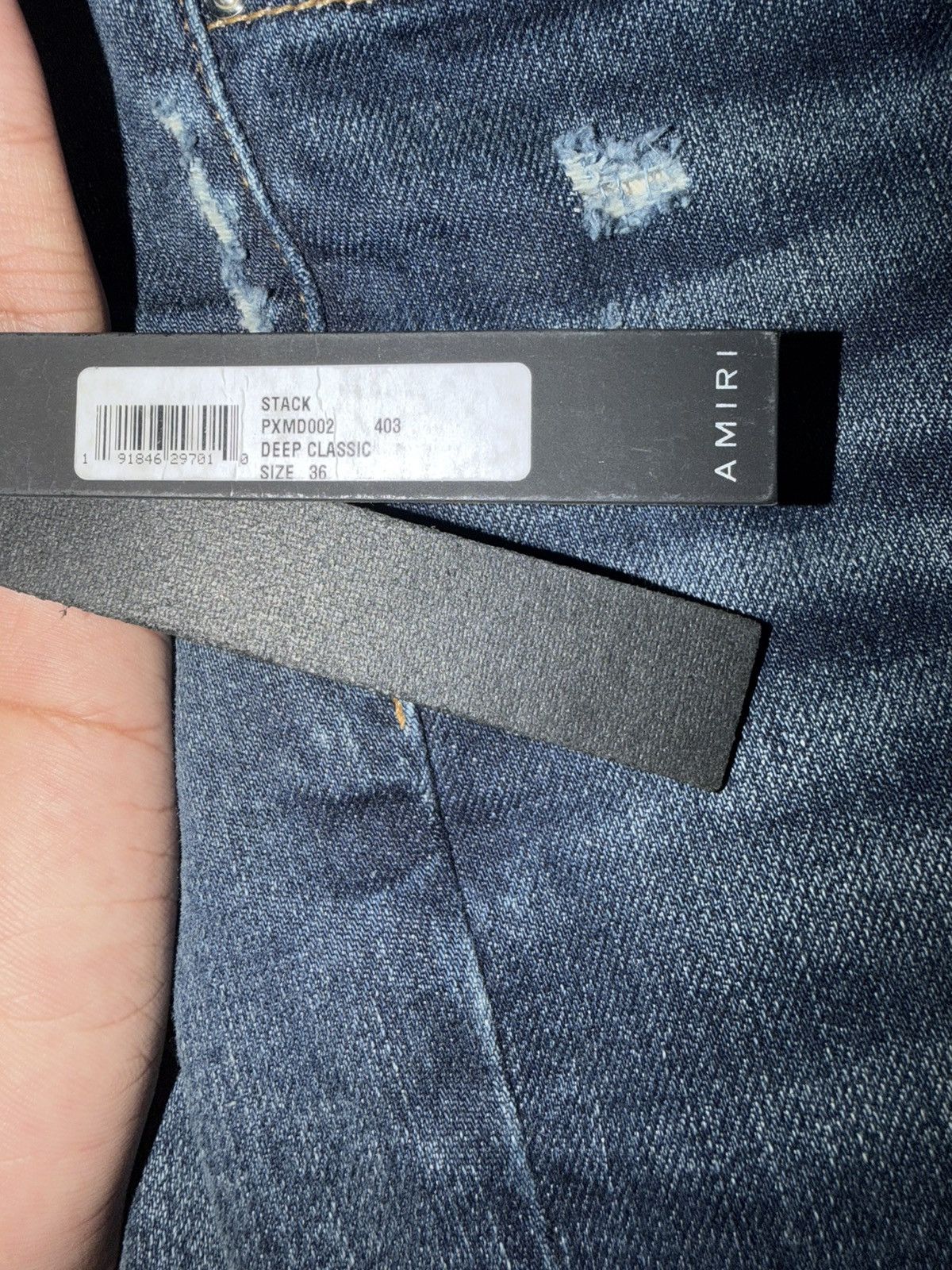 Amiri Amiri stack dark indigo jeans Size US 36 / EU 52 - 2 Thumbnail