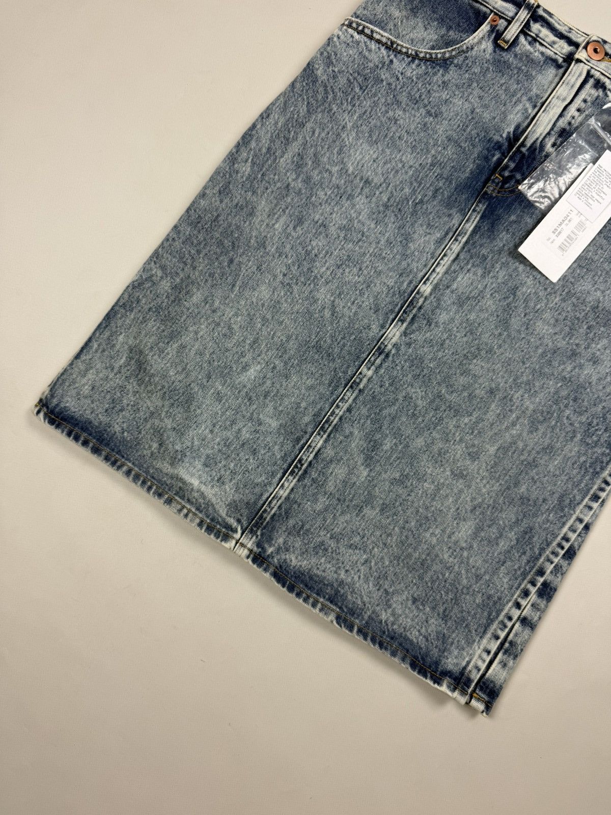 Maison Margiela BNWT! Maison Margiela Ladies Denim Pencil Wrap Midi Skirt Size 28" / US 6 / IT 42 - 5 Thumbnail
