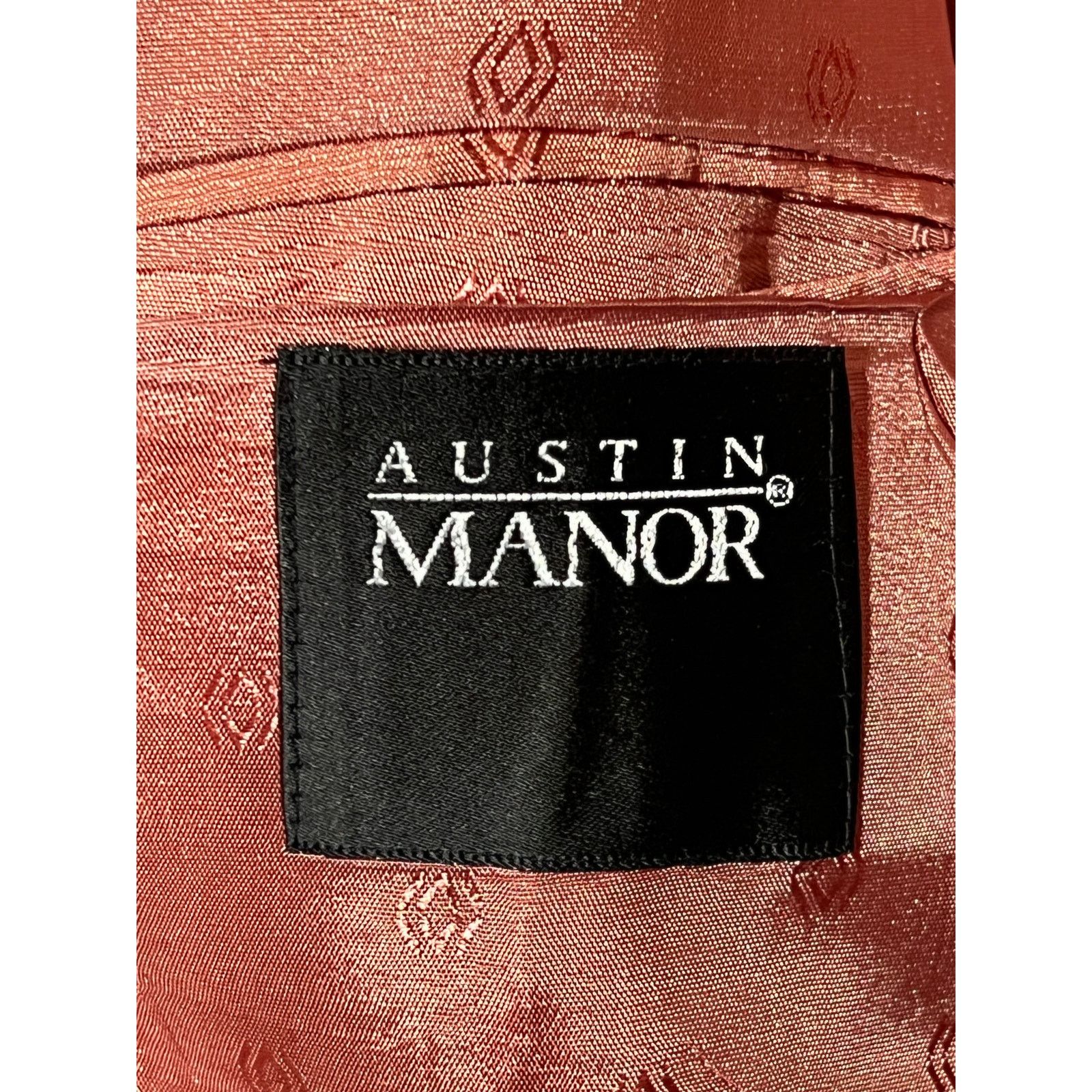 Other Austin Manor Black Silver Tweed Blazer Coat Jacket Size 40L Size 40L - 3 Thumbnail