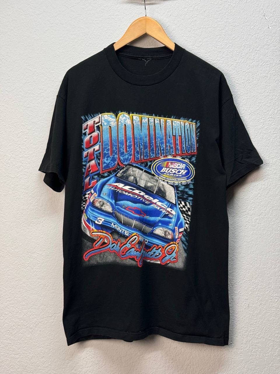 Band Tees × NASCAR × Vintage Vtg Vintage Dale Earnhardt Jr Total Domination 1998 Nascar Size US L / EU 52-54 / 3 - 1 Thumbnail