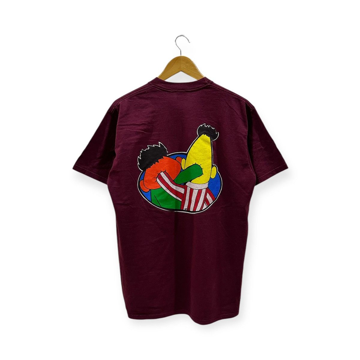 Vintage vintage 90s GOUGE X SESAME STREET mirror print t-shirts Size US L / EU 52-54 / 3 - 2 Thumbnail