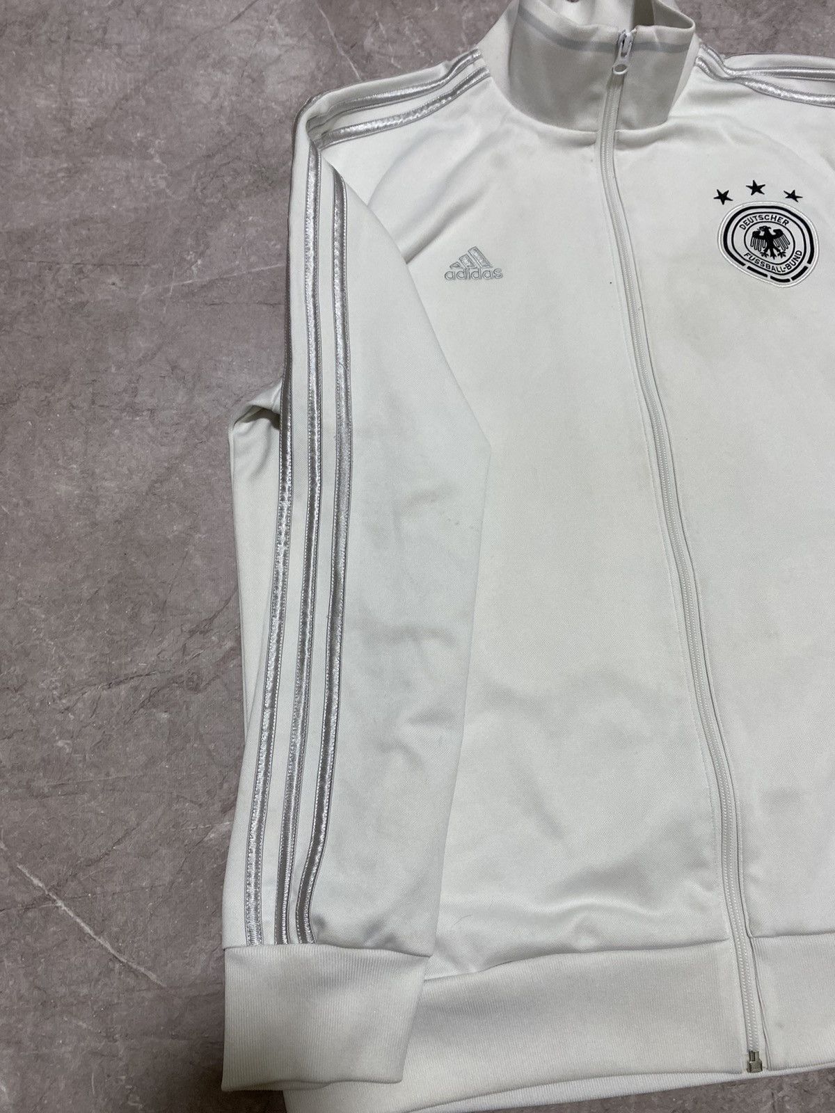 Adidas Vintage Adidas Deutschland Germany Soccer Hoodie Full Zip Size US L / EU 52-54 / 3 - 9 Thumbnail