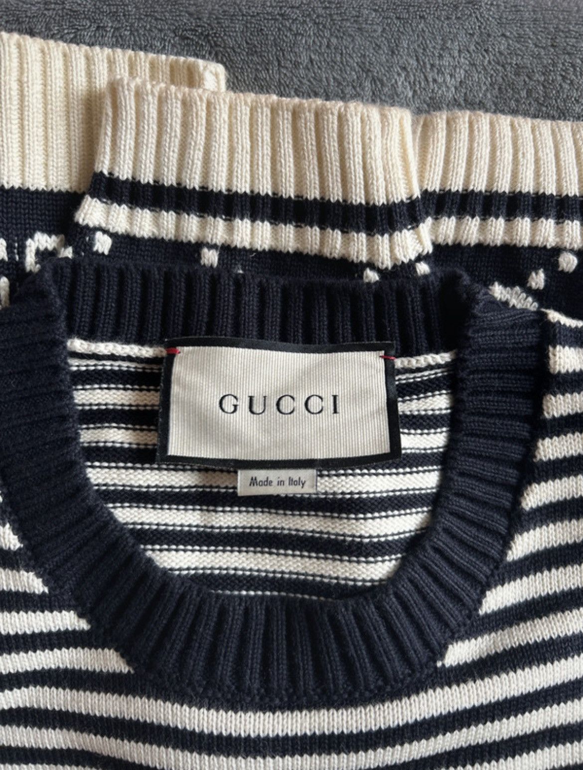 Gucci Gucci sweater GG stripe Size US L / EU 52-54 / 3 - 7 Thumbnail