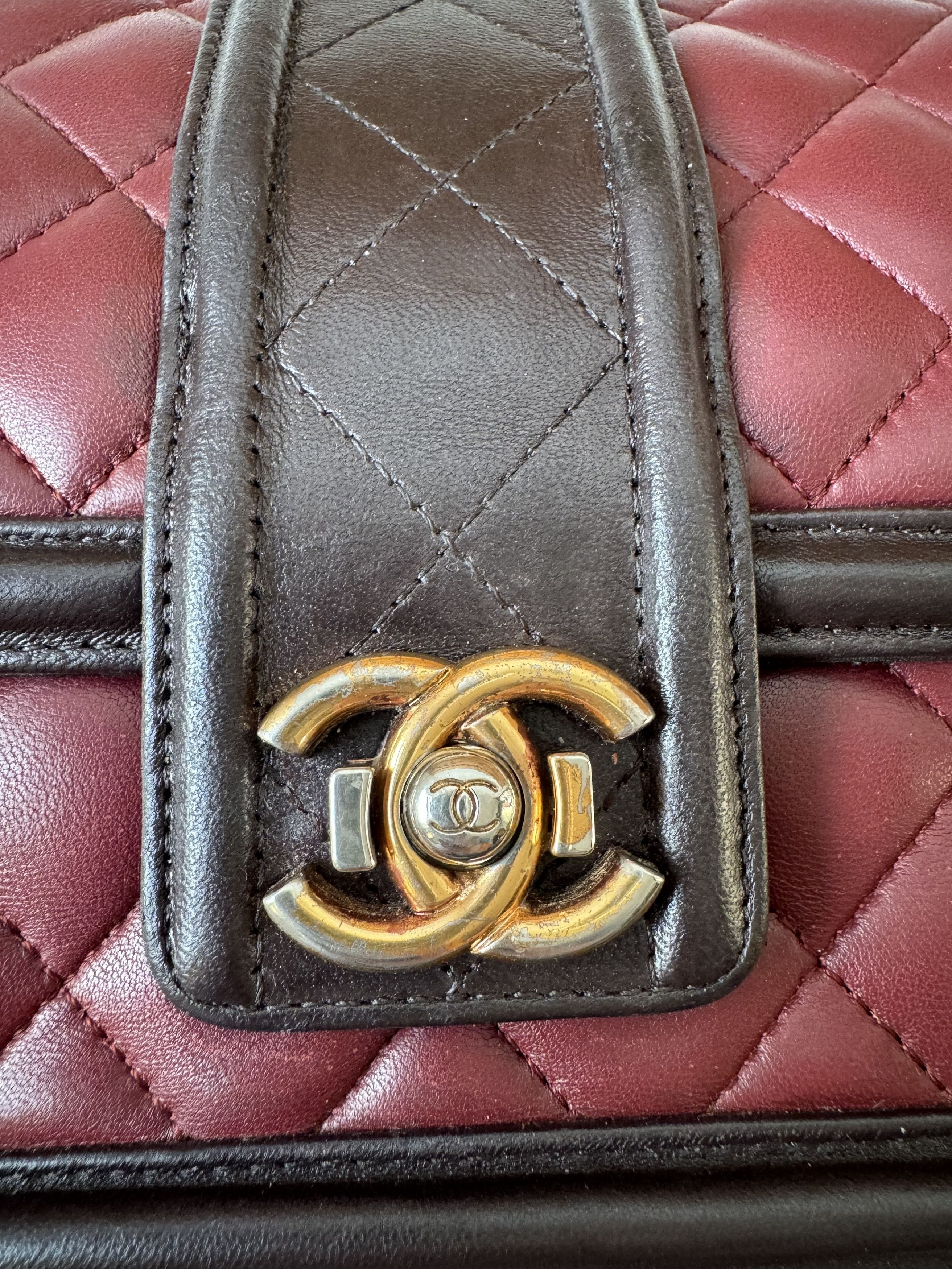 Chanel CHANEL Elegance Flap Bag GHW Lambskin Leather Black Size ONE SIZE - 3 Thumbnail