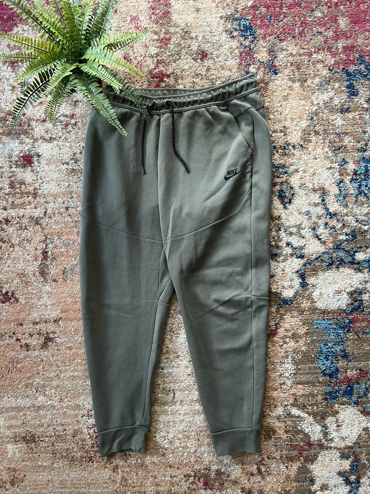 Nike × Vintage 90’s NIKE TECH FLEECE RETRO TRACK SWEATPANTS Y2K SWOOSH LOGO Size US 34 / EU 50 - 2 Thumbnail