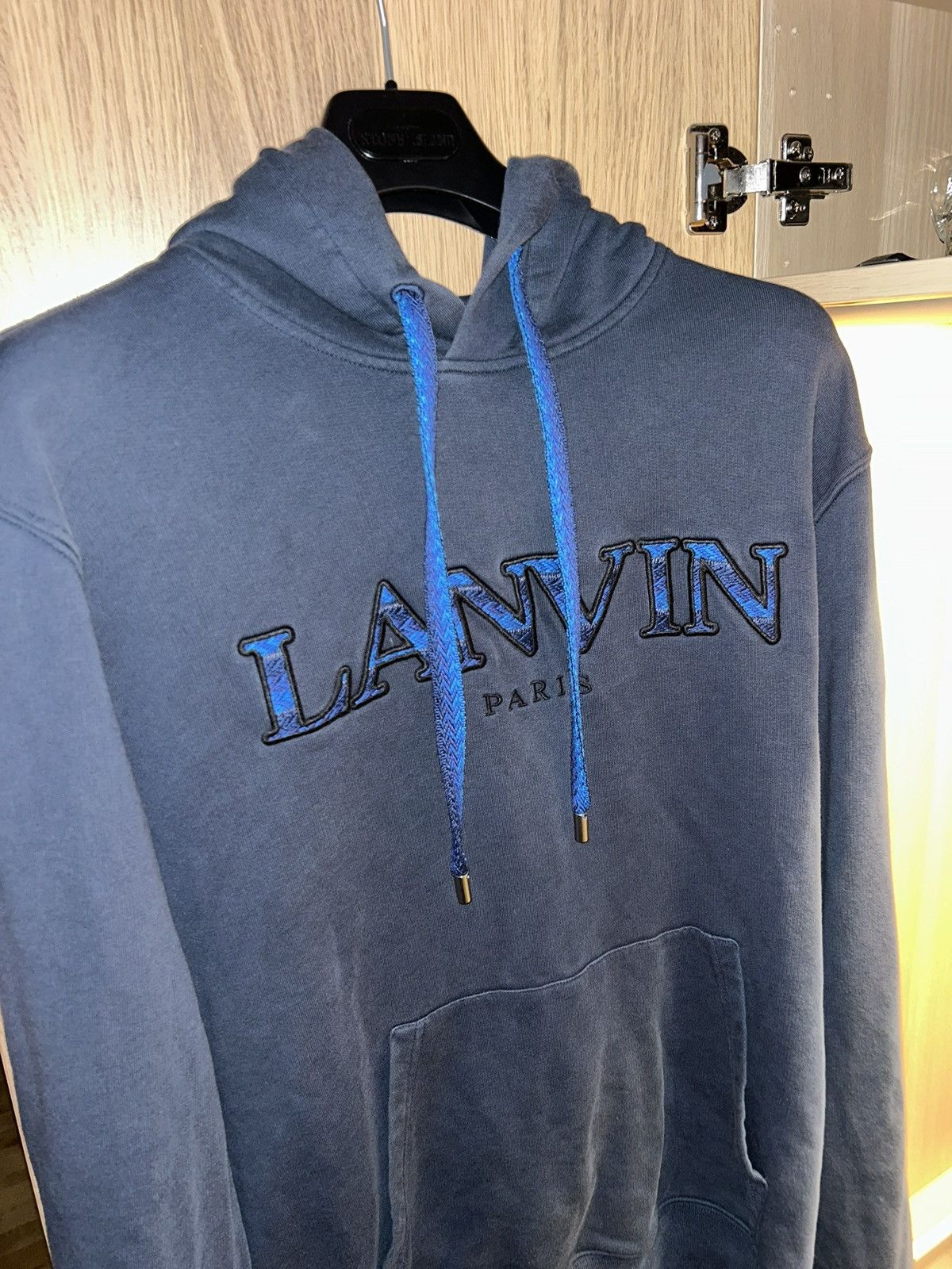 Lanvin Lanvin Curb Hoodie Navy Size US M / EU 48-50 / 2 - 1 Thumbnail