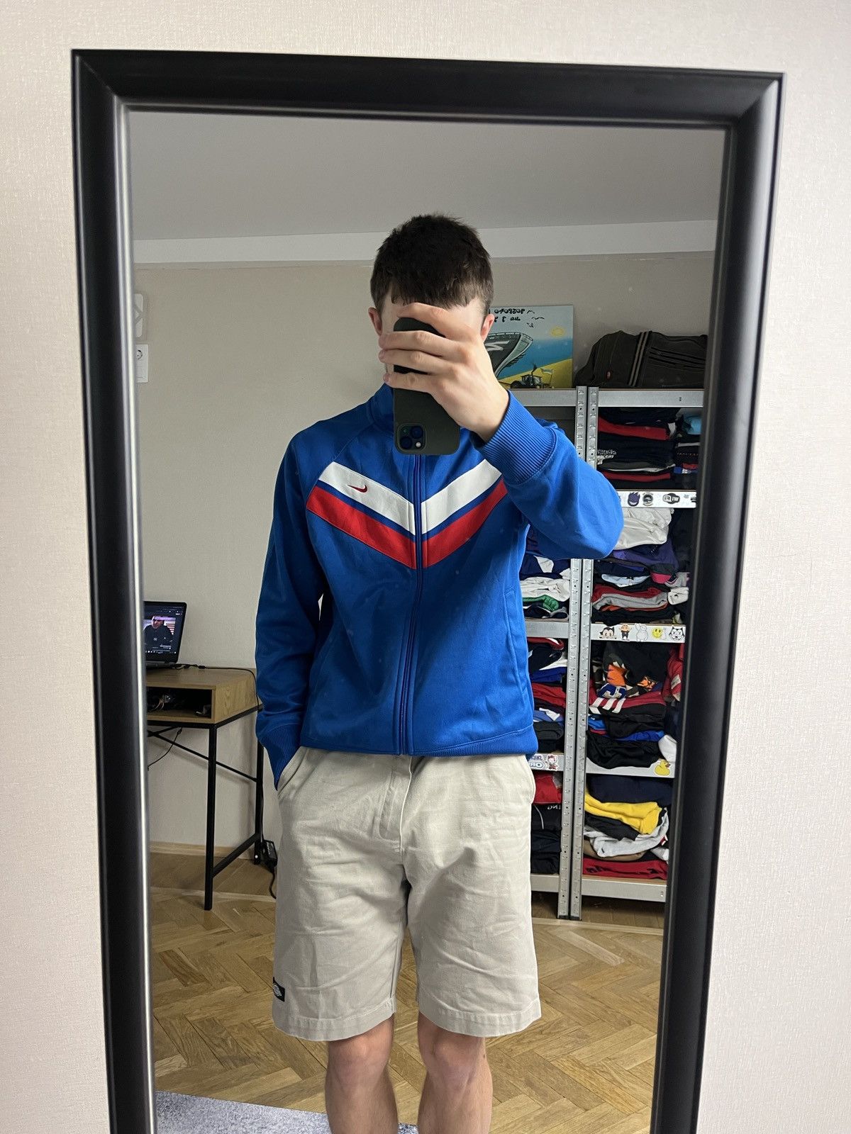 Nike × Vintage 00s Nike Vintage Mini Logo Swoosh Zip Track Jacket Size M Size US M / EU 48-50 / 2 - 2 Thumbnail