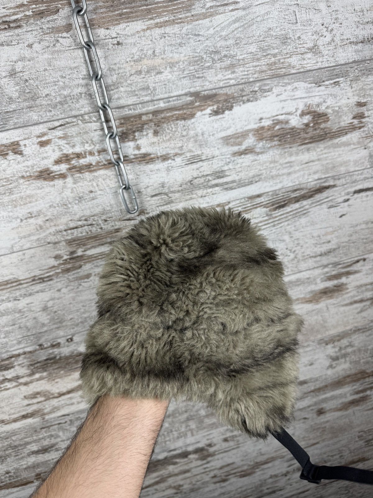 Lil Uzi Vert × Vintage Vintage Mask Fuzzy Faux Real Fur Trapper 90s USHANKA Mohair Size ONE SIZE - 4 Thumbnail