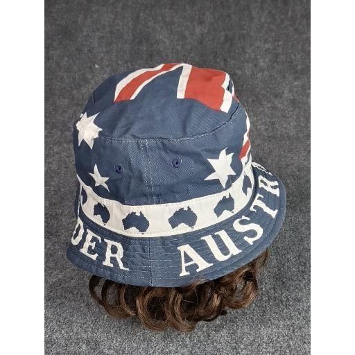 Other Australia Day Bucket Hat Cotton Austrailian Flag Brim Countr Size ONE SIZE - 3 Thumbnail