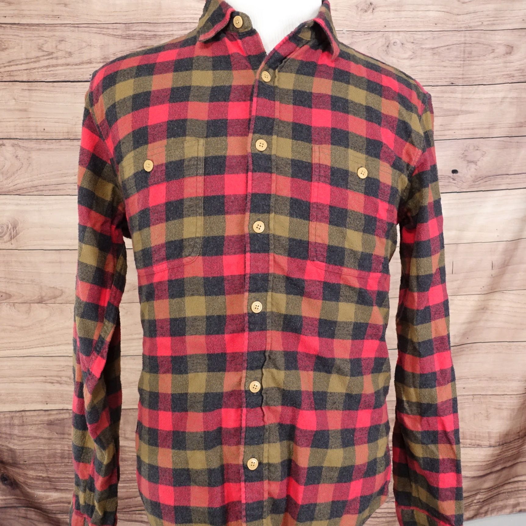 J.Crew J.CREW Shirt Mens Large Multicolor Flannel Cotton Long Sleeve Button-Down Size US L / EU 52-54 / 3 - 2 Thumbnail