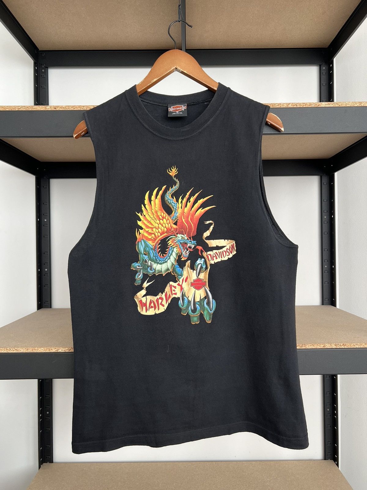 Harley Davidson Vintage 90s Harley Davidson Dragon Zurich Switzerland Size US M / EU 48-50 / 2 - 1 Thumbnail