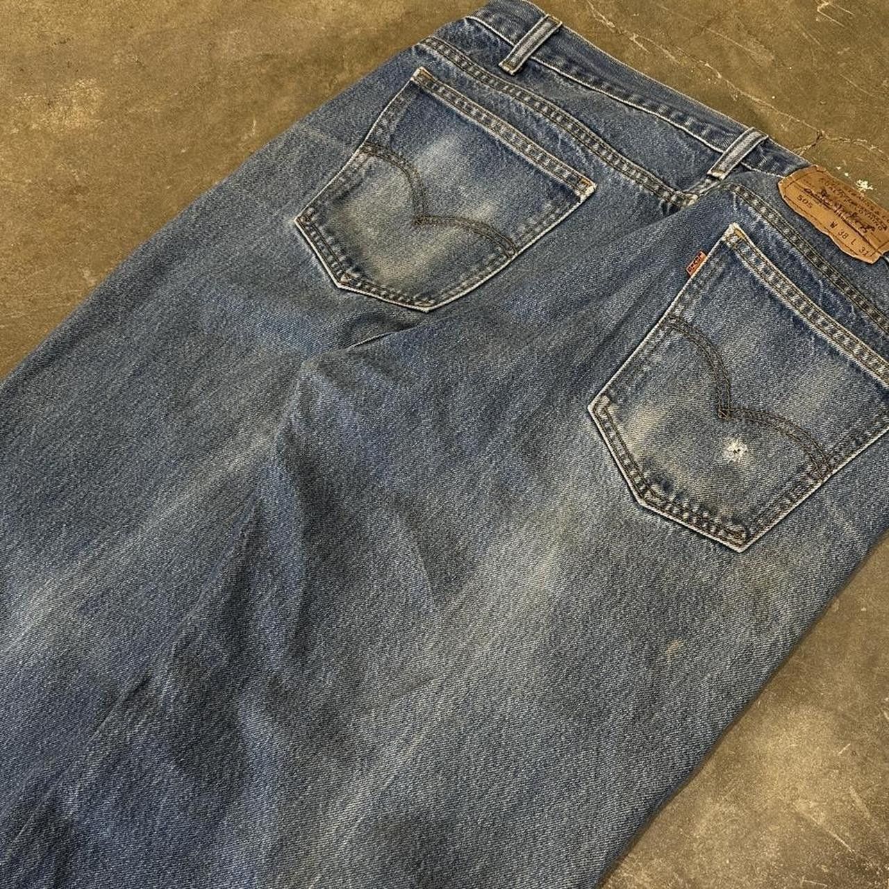 Levi's Vintage Levi’s 505 Orange Tab Blue Jeans 36 x 30 Size US 36 / EU 52 - 3 Thumbnail