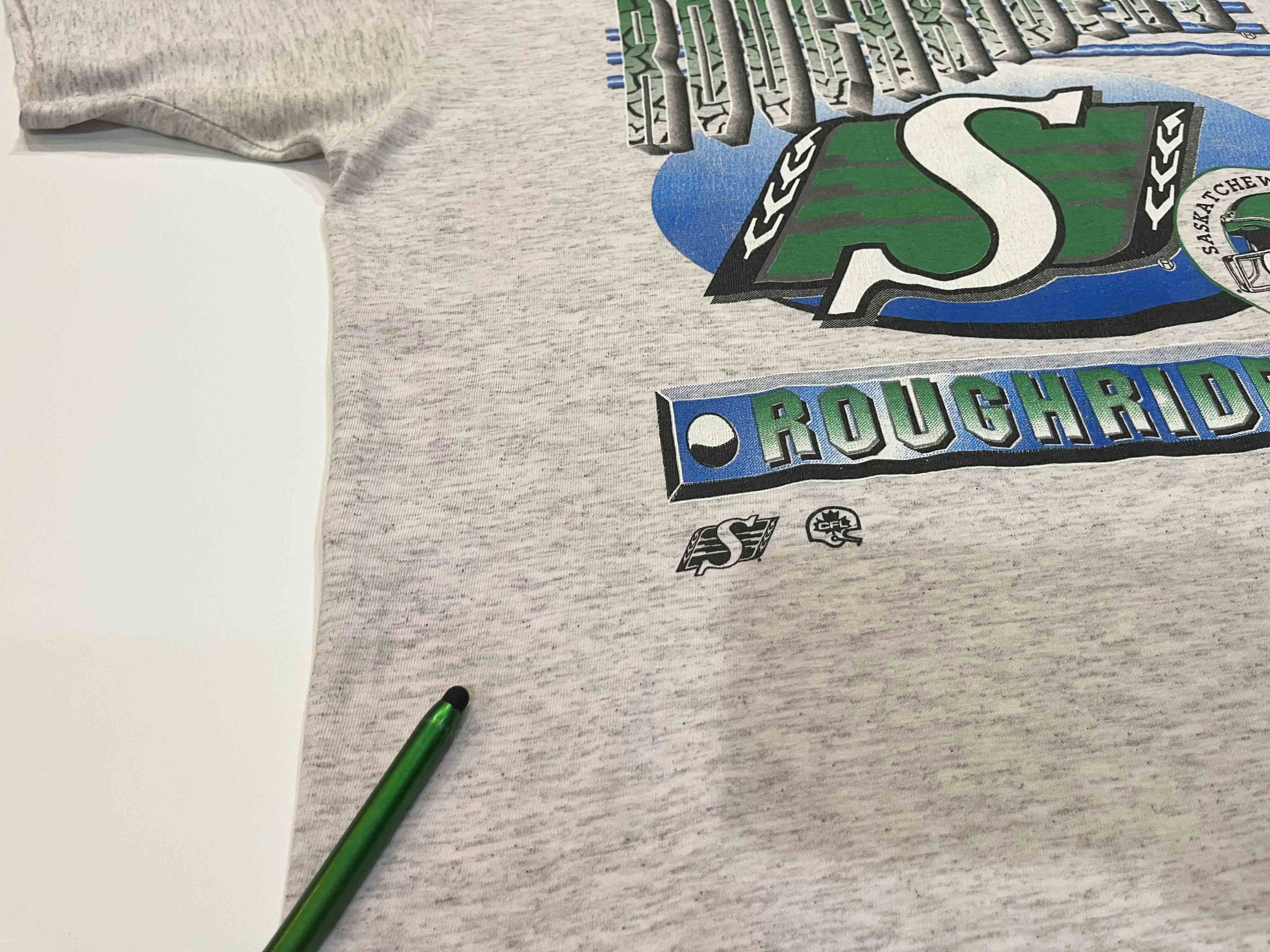 Vintage Vintage Woody Sports CFL Saskatchewan Roughriders T-Shirt Size US L / EU 52-54 / 3 - 8 Thumbnail