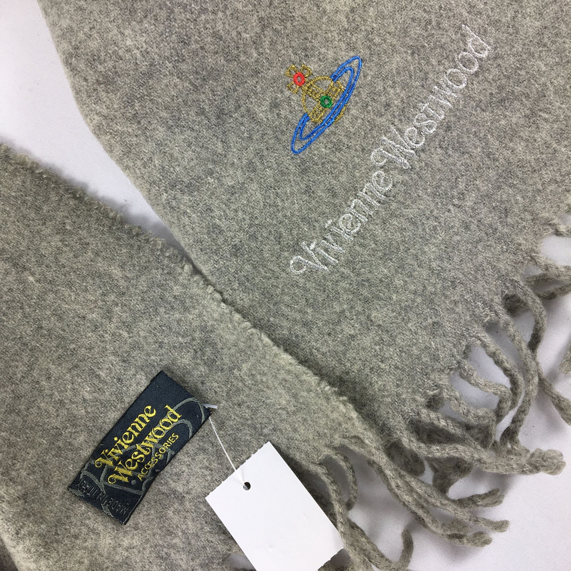 Vivienne Westwood Vintage Vivienne Westwood Scarf Muffler Orbs Wool Scarves Size ONE SIZE - 3 Thumbnail