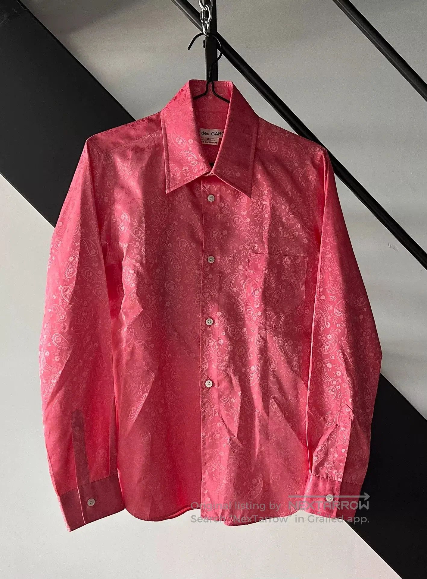 Comme des Garcons SHIRT Comme Des Garçons Pink Paisley Shirt. Size S / US 4 / IT 40 - 2 Thumbnail