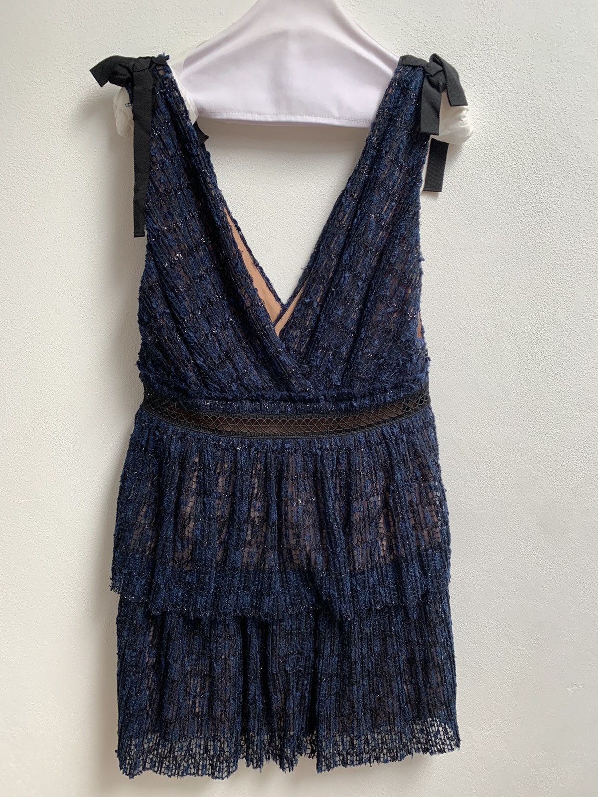 Self-Portrait Self Portrait Mini Dress Navy Size M / US 6-8 / IT 42-44 - 19 Thumbnail