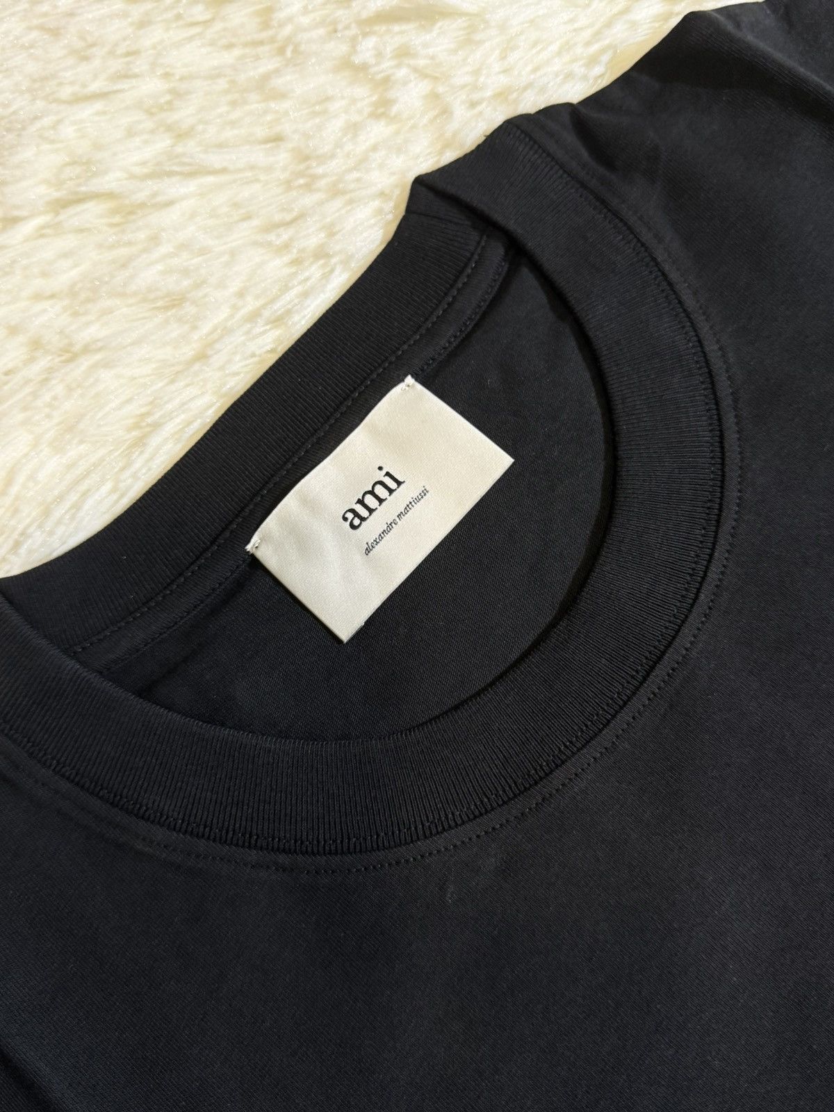 AMI Ami black t shirt Size US XL / EU 56 / 4 - 3 Thumbnail