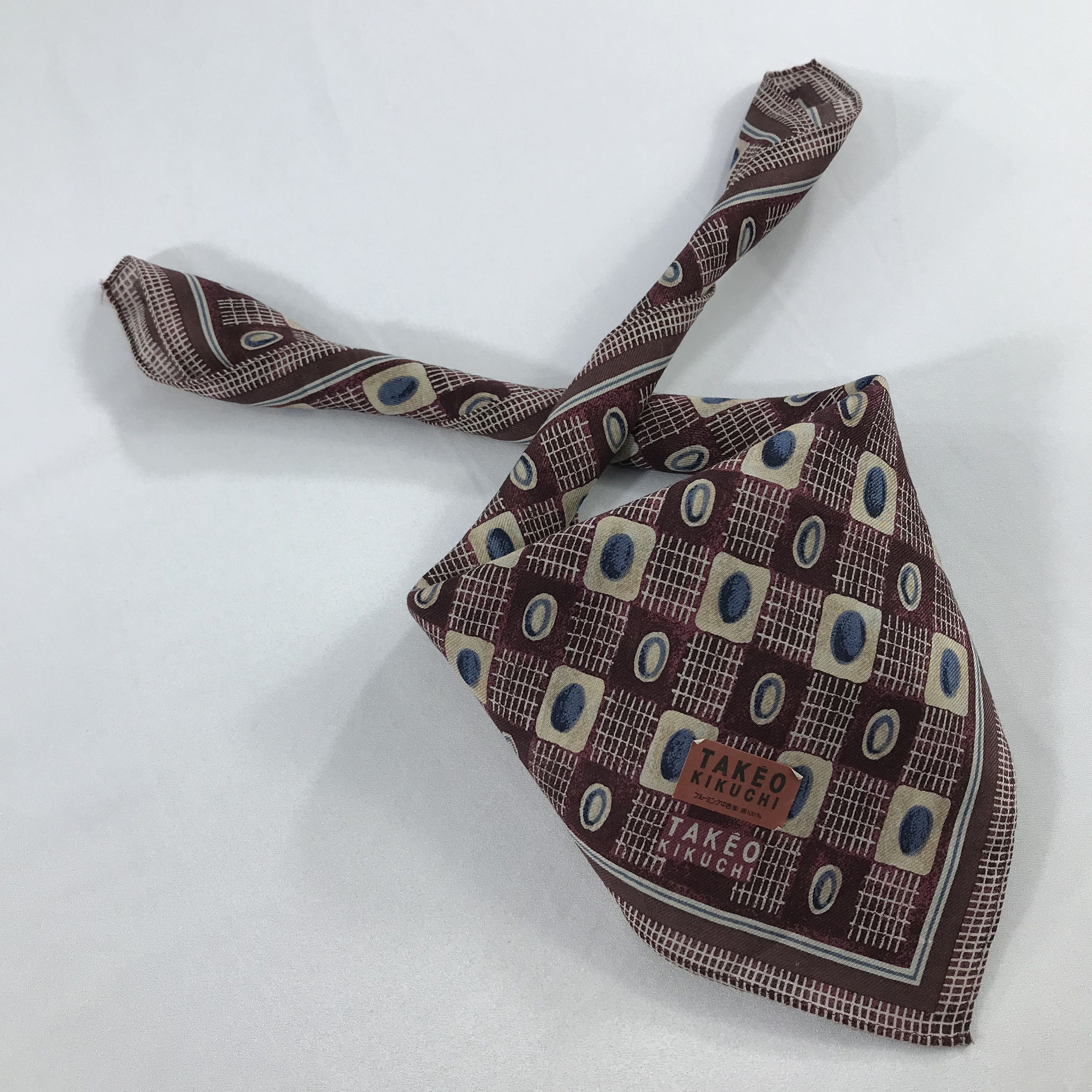 Takeo Kikuchi × Vintage Takeo Kikuchi Bandana / Handkerchief / Neckerchief - S2359 Size ONE SIZE - 4 Thumbnail