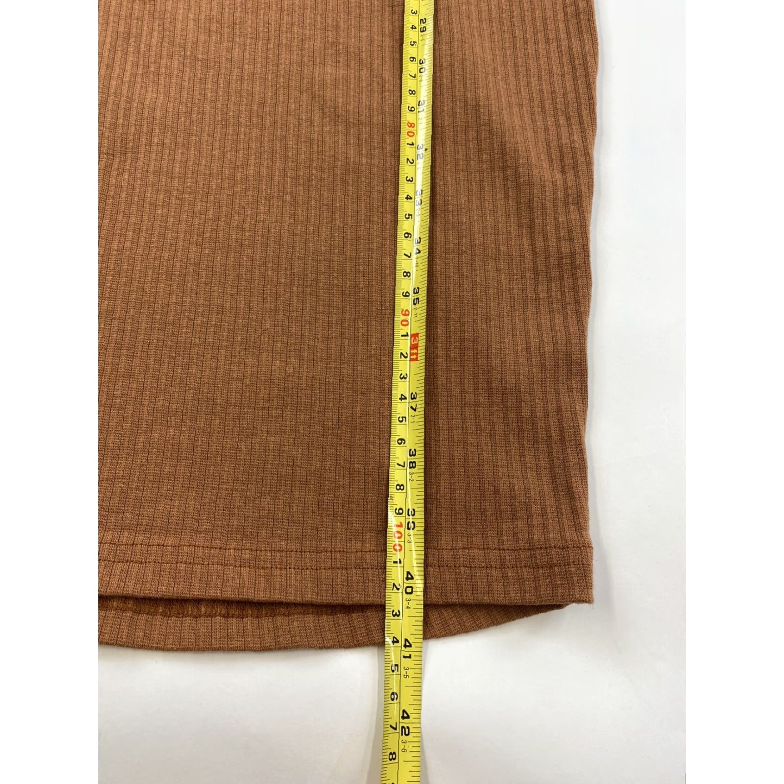 Missguided Missguided Dress Womens 2 Brown Ribbed Button Front Maternity Midi Size XS / US 0-2 / IT 36-38 - 5 Thumbnail
