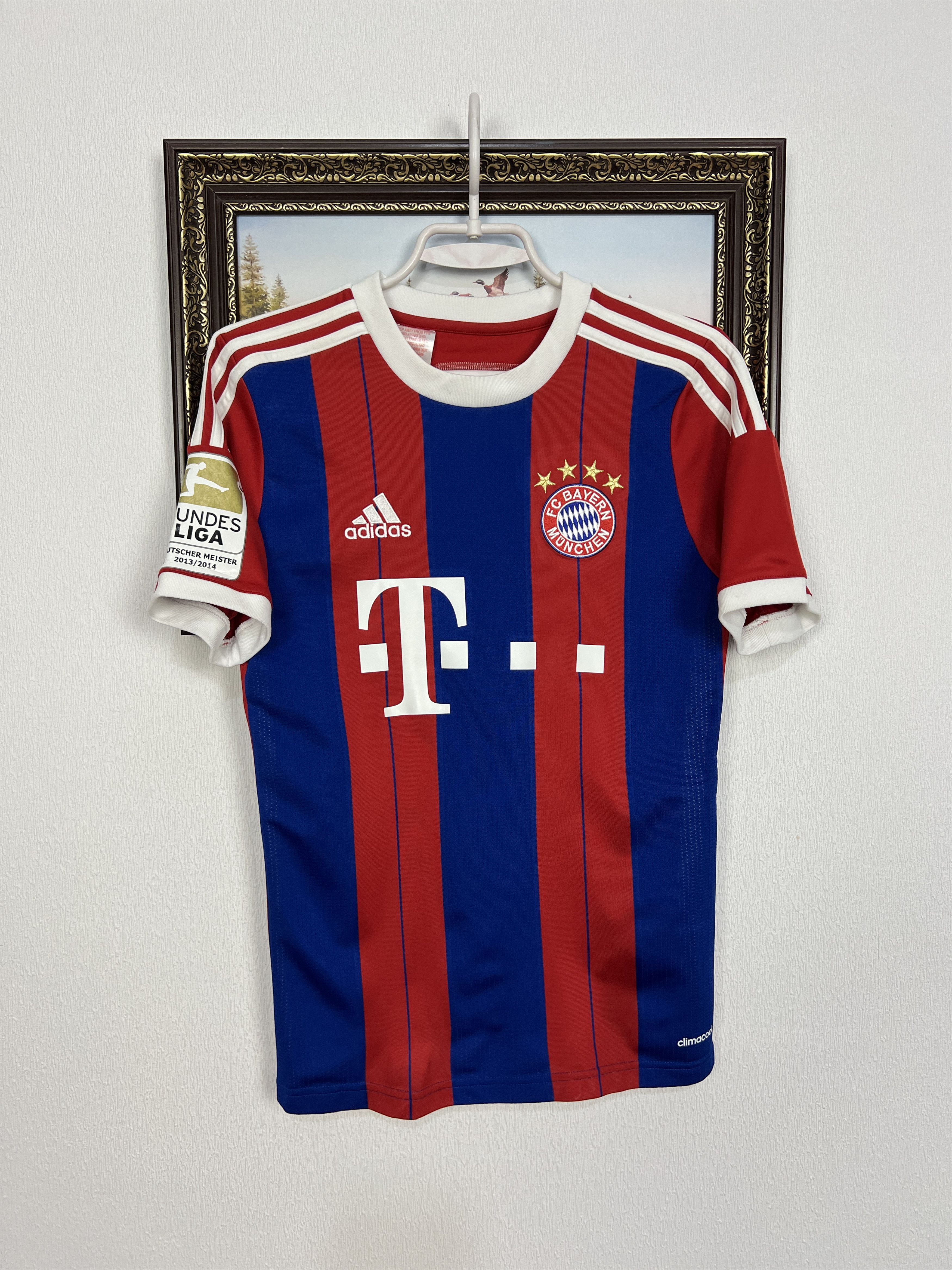 Adidas Bayern Munich football shirt 2014 Soccer Gotze Jersey Boys Size US XXS / EU 40 - 3 Thumbnail