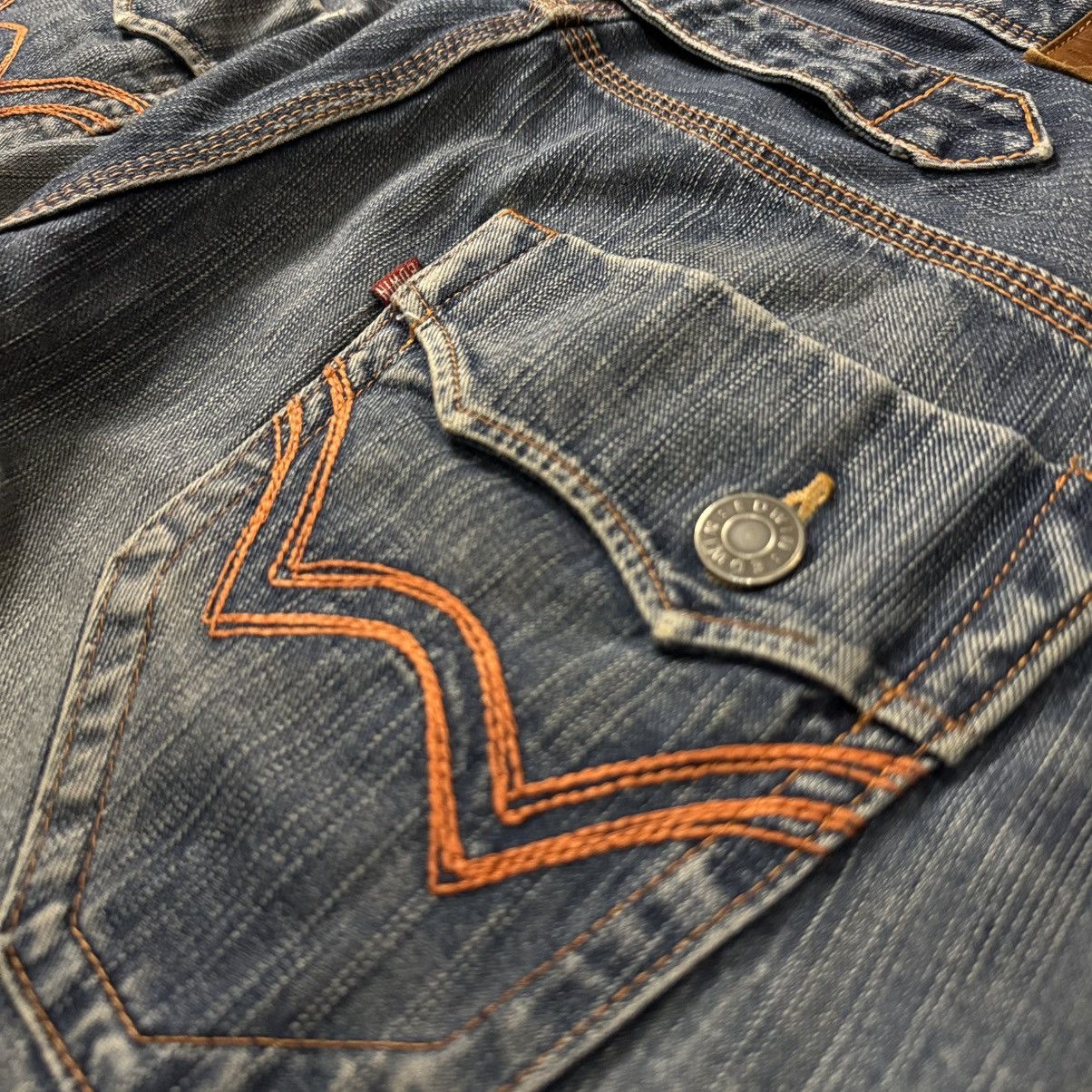 Edwin Vintage 90s Japanese Edwin XV Distressed Baggy Flared Denim Size US 34 / EU 50 - 10 Thumbnail