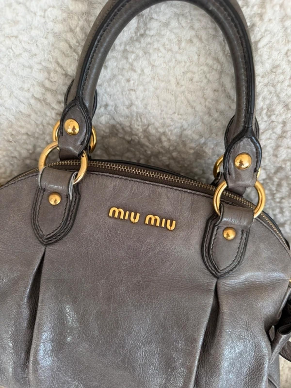 Miu Miu Miu Miu 2-Way Vitello Lux Bow Bag Size ONE SIZE - 10 Thumbnail