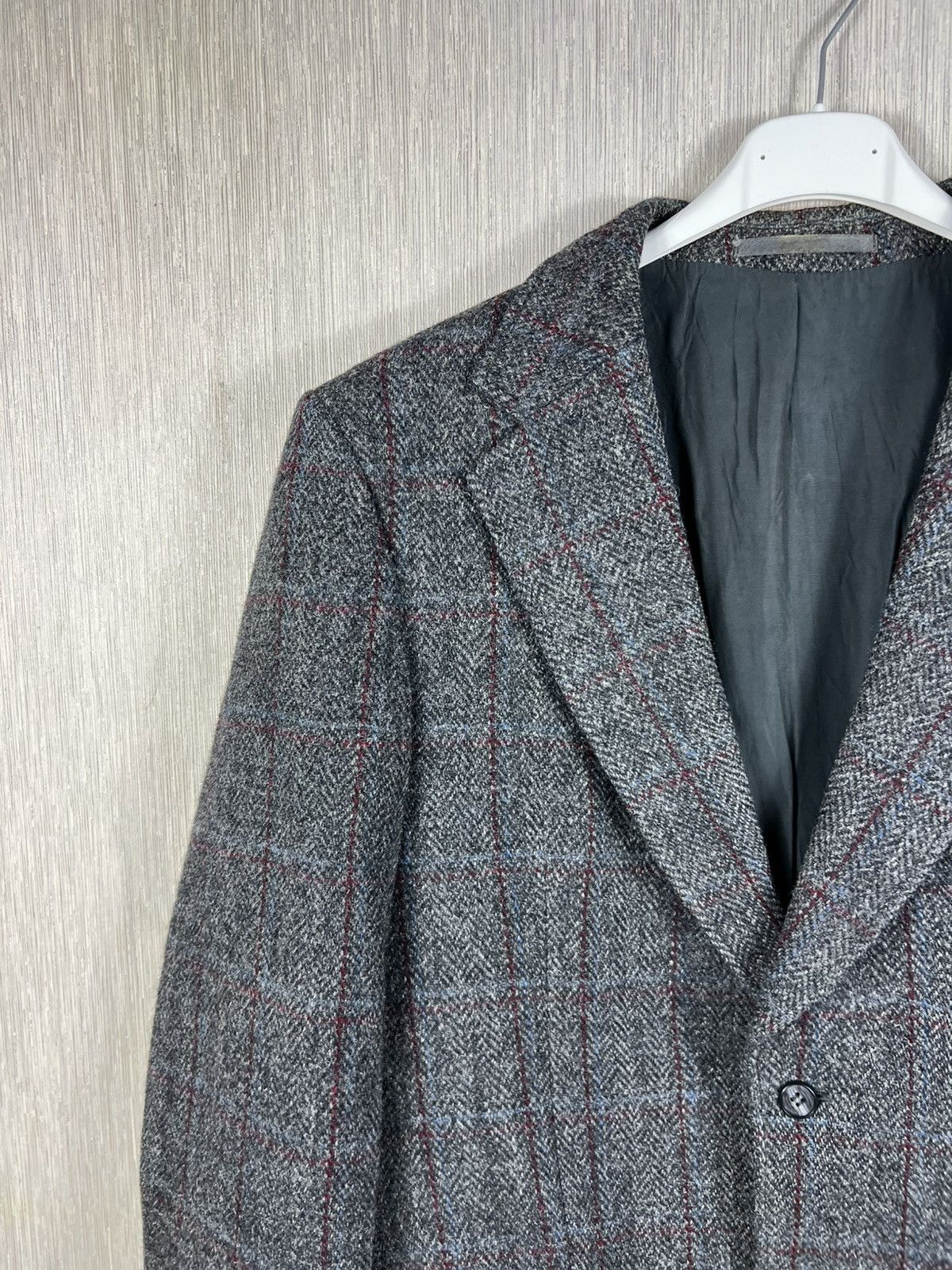Harris Tweed Vintage 90s Harris Tweed wool light checked blazer jacket Size US L / EU 52-54 / 3 - 4 Thumbnail