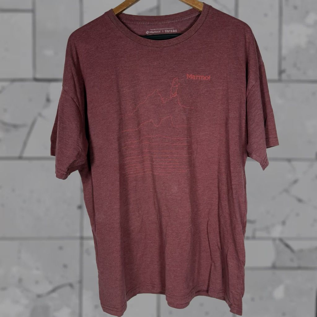 Marmot Marmot T-Shirt Red XL Mens Cotton Blend Regular Fit Casual Tee Prime Size US XL / EU 56 / 4 - 1 Thumbnail