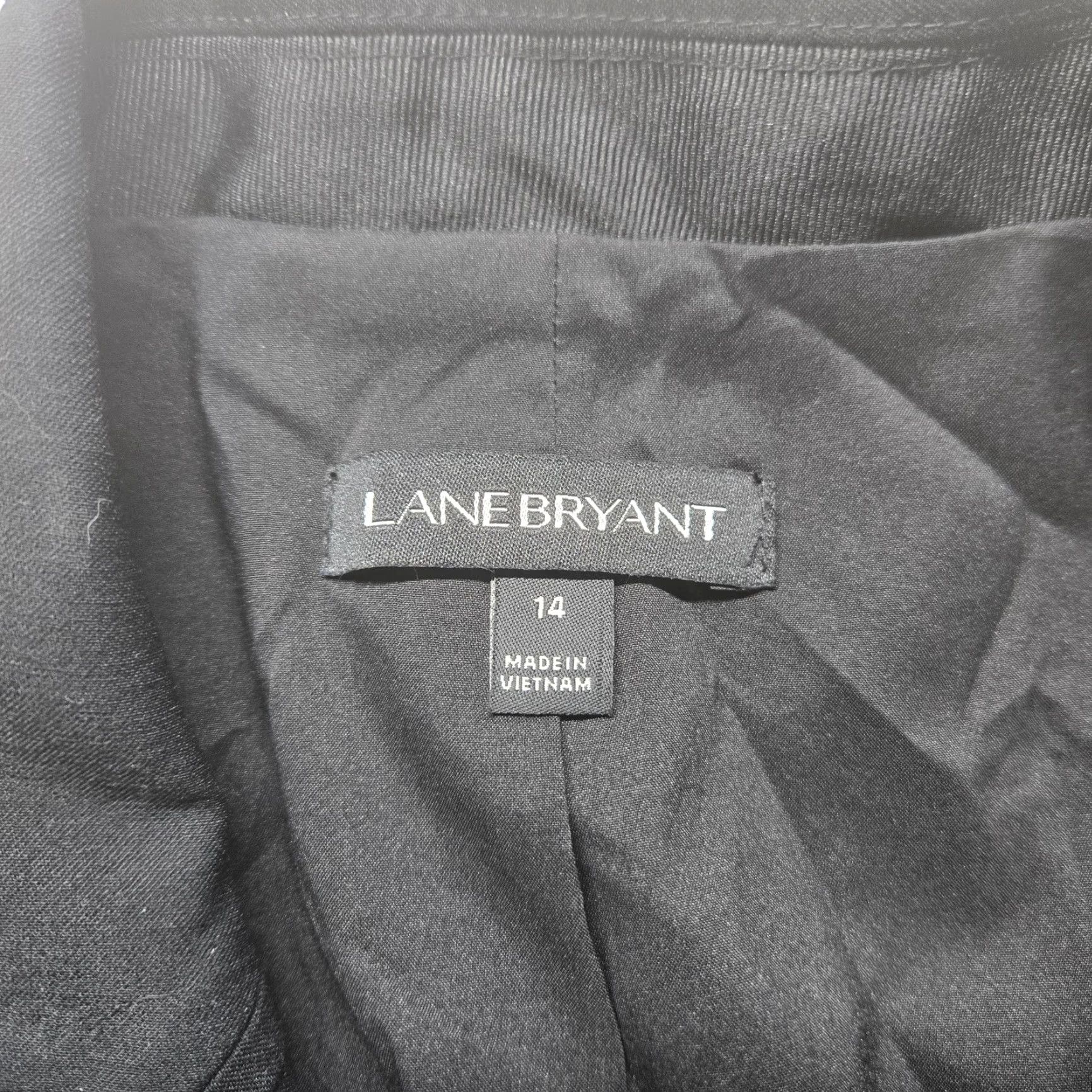 Vintage Lane Bryant Blazer Jacket Women Adult Size 14 Black Button Short Sleeve Business Casual Size XL / US 12-14 / IT 48-50 - 3 Thumbnail