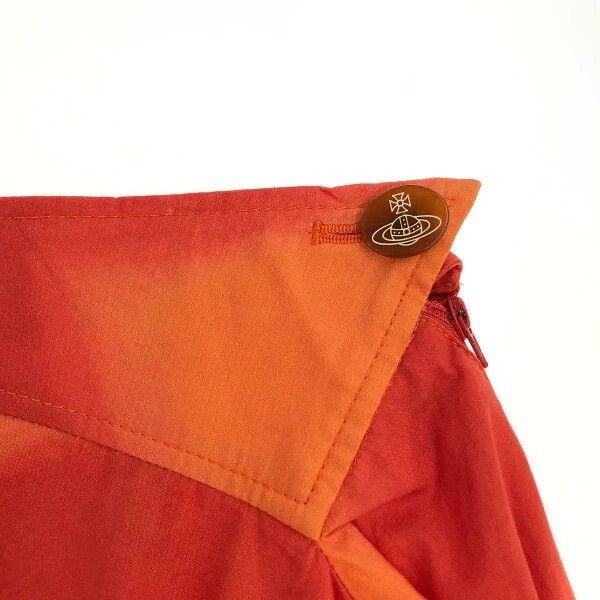 Vivienne Westwood Vivienne Westwood size2 Orange checkered distorted skirt Size 27" / US 4 / IT 40 - 4 Thumbnail